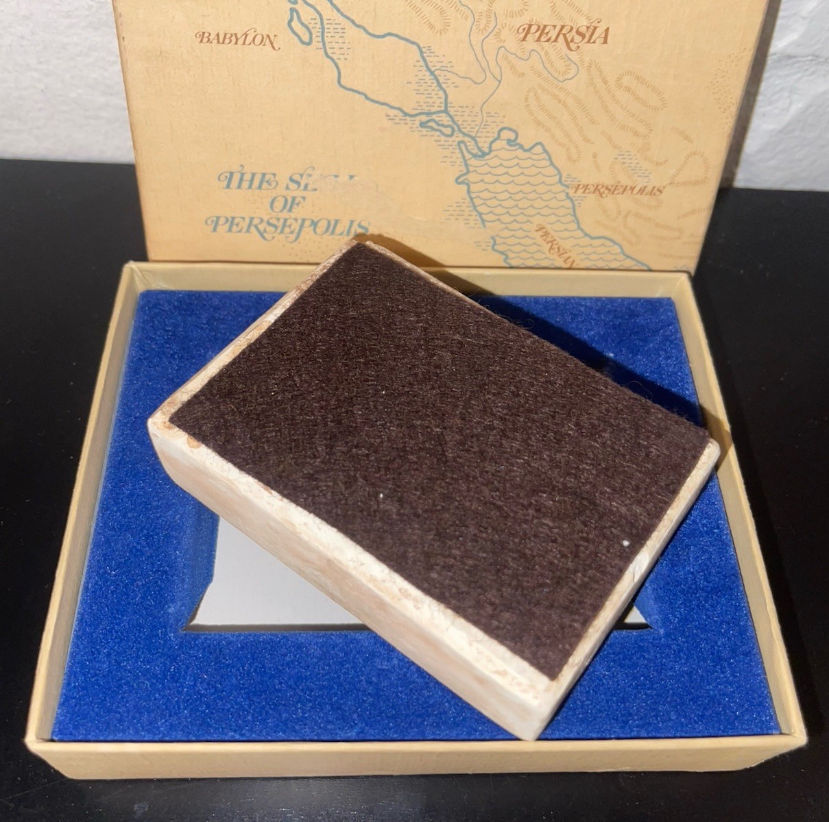 The Seal of Persepolis Ancient Slab Replica Physician Gift McNeil Pharmaceutical