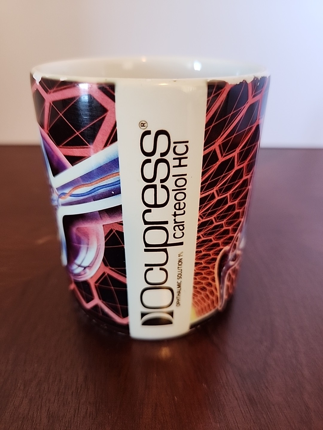 Ocupress Eyeball Mug Pharmaceutical Drug Sales Rep Advertising Ophthalmologist