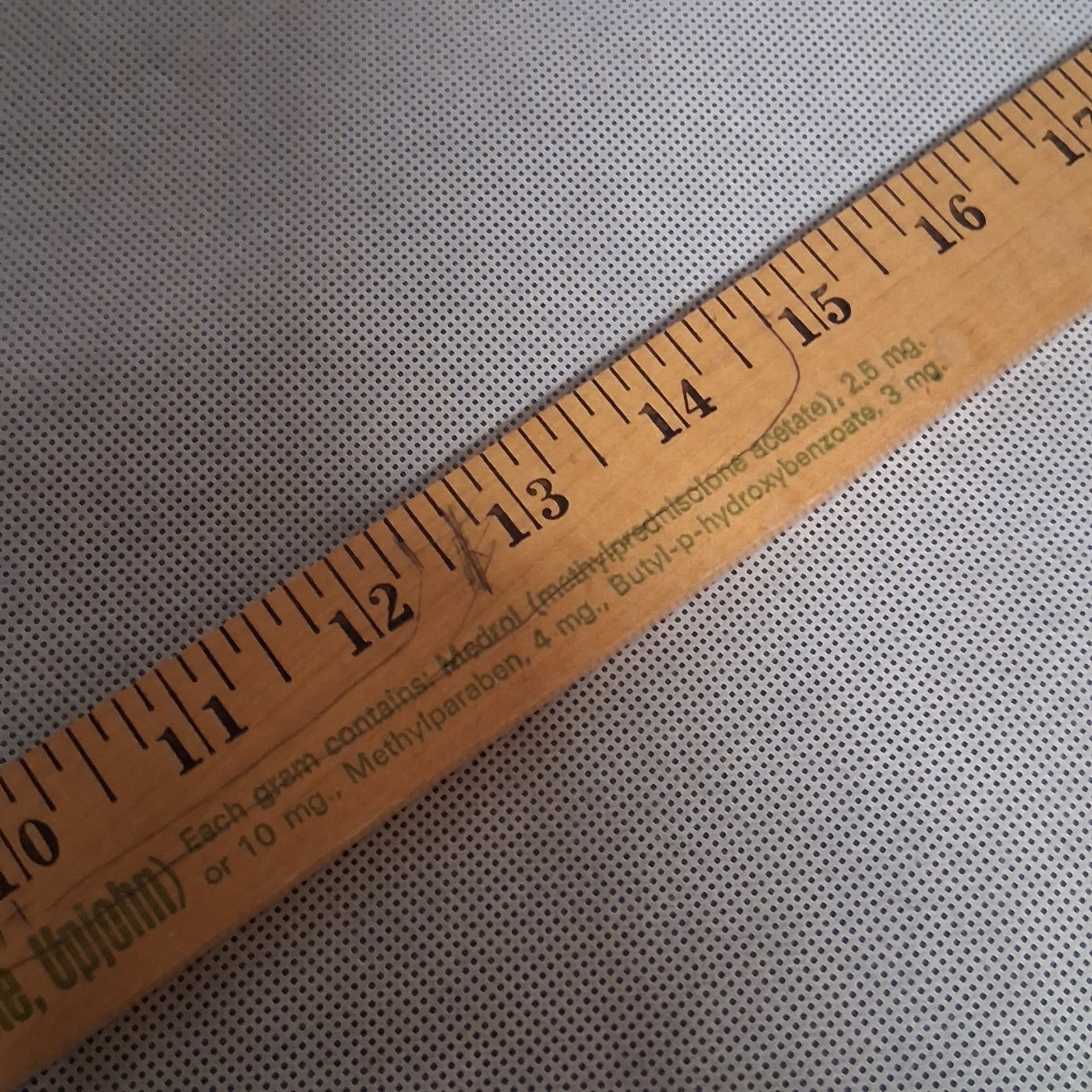 Vintage Pharmaceutical Medrol Advertising Wooden Yard Stick 1968 UpJohn