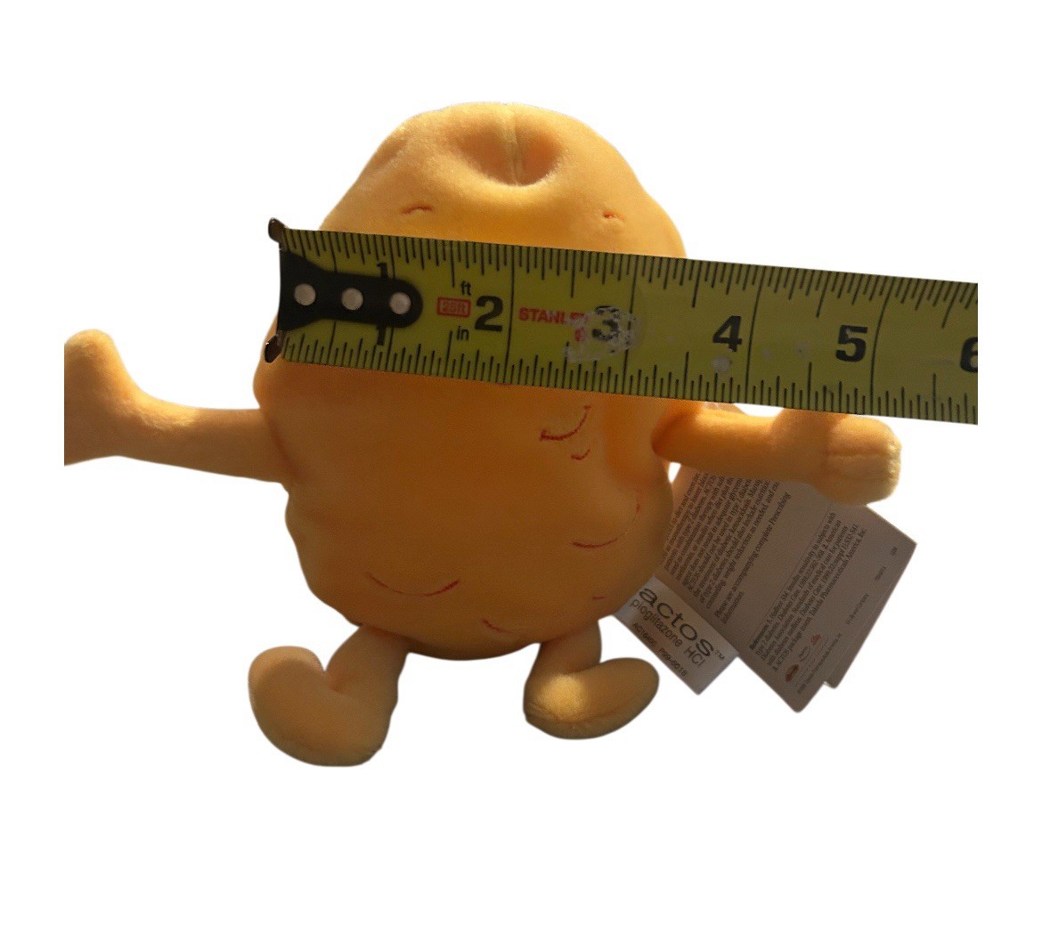 Pharmaceutical Advertising Actos Pioglitazone HCI 7″ Cholesterol Plush Beanie