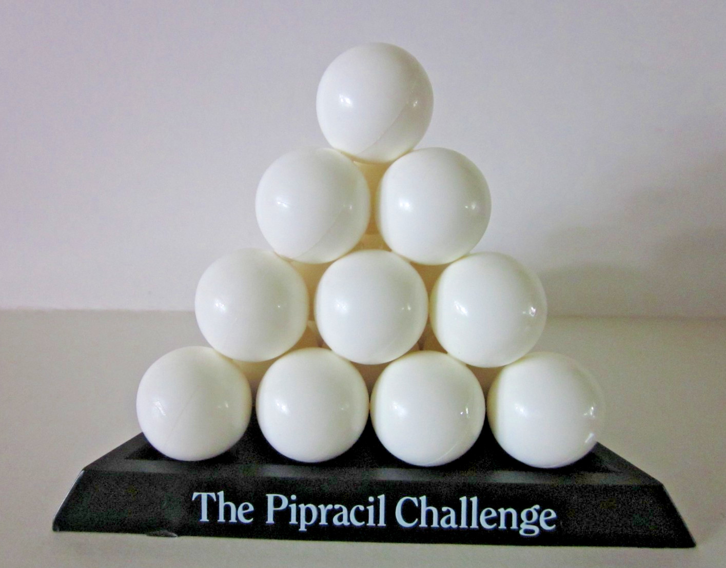 Vtg Medical Advertising Puzzle Stacking Balls Pyramid 1986 Pipracil Challenge