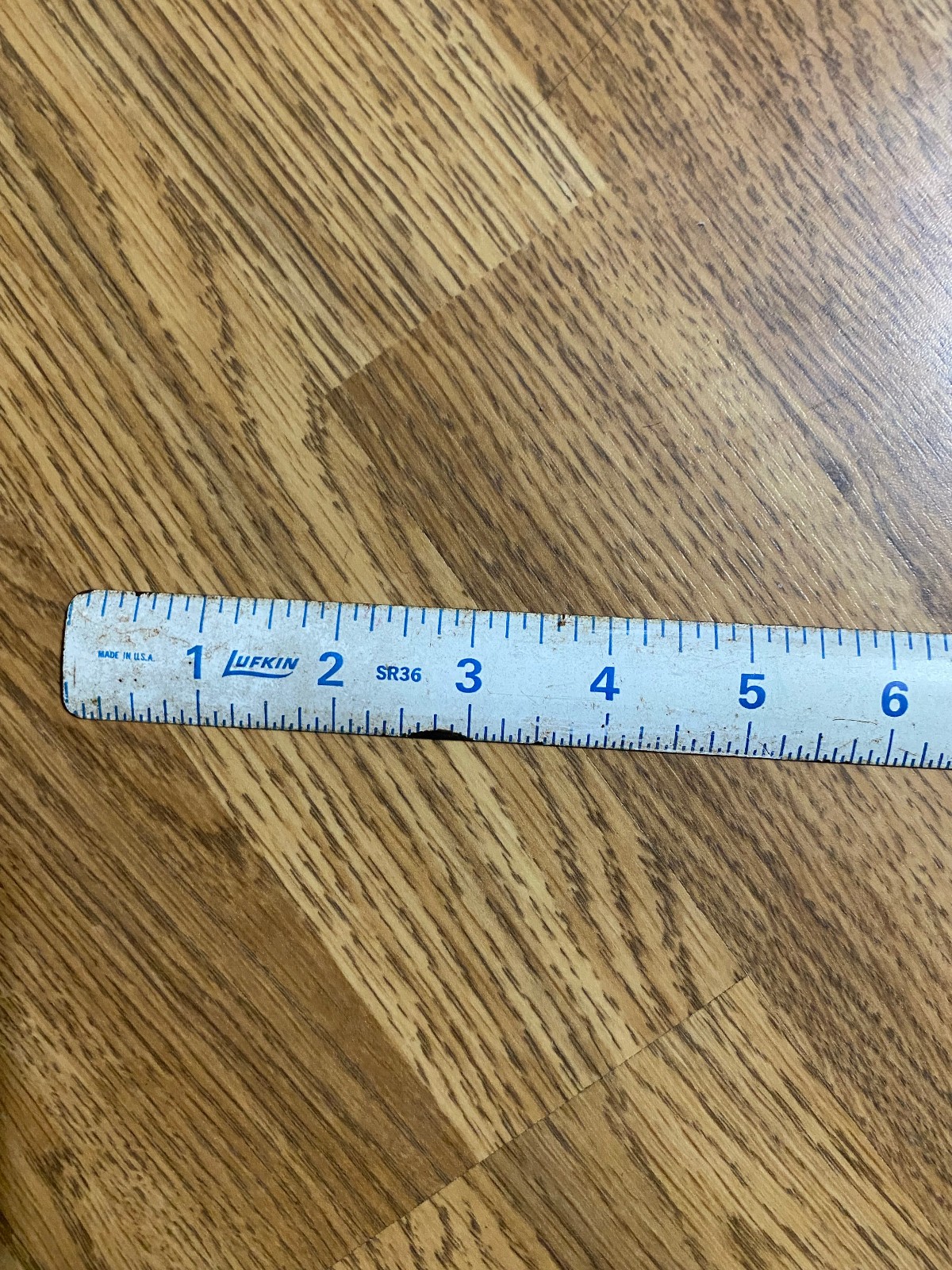 Rare Vintage Shimeks Furniture Inc Manitowoc Wisconsin Rollup 36″ Metal Ruler