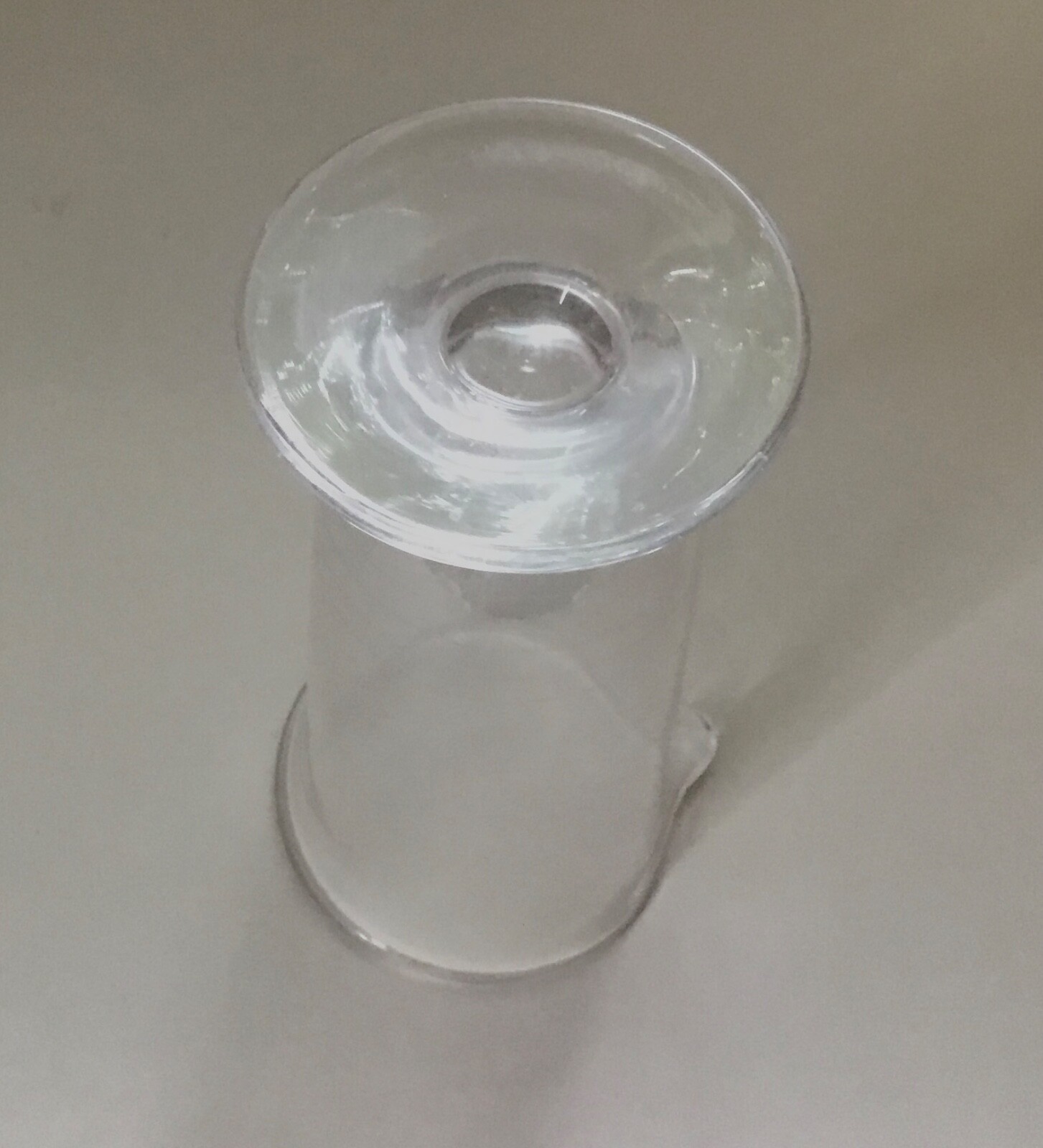 Clear Glass GRADUATED CYLINDER – FGC pharmacy drug store tulip shape 5.5in