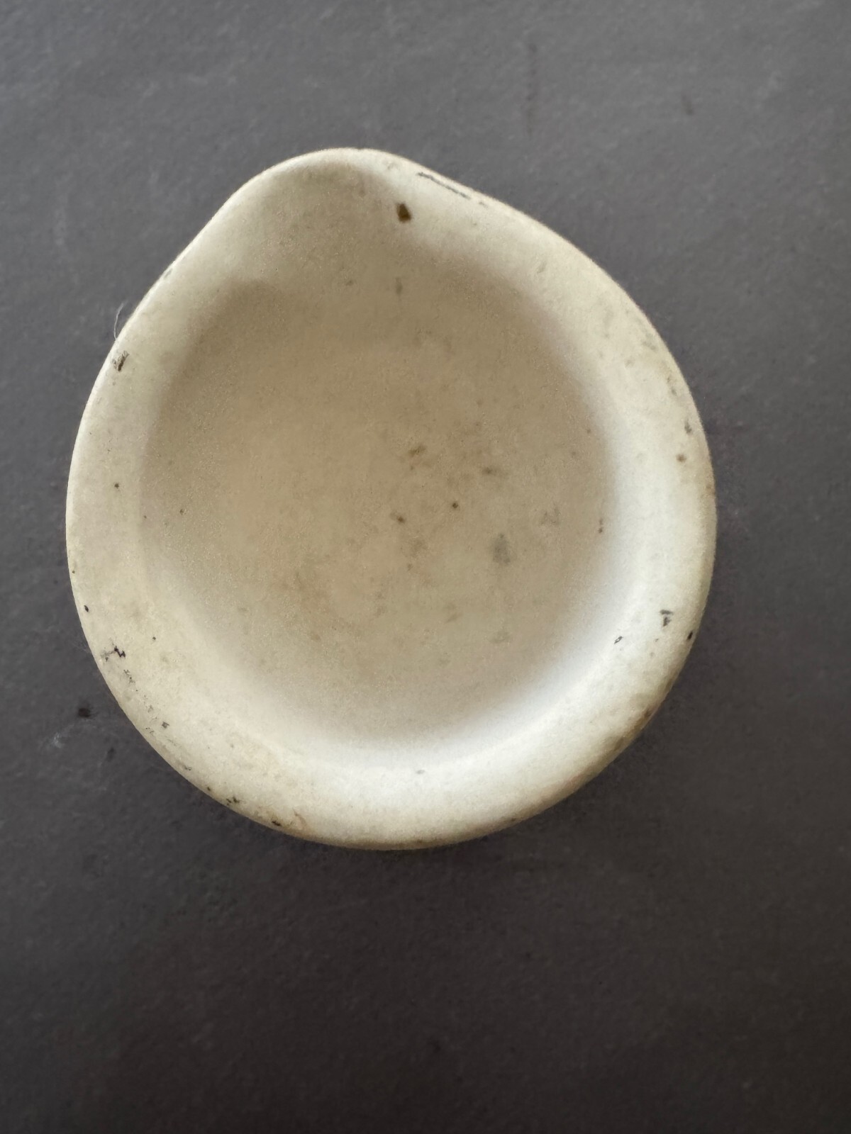WARRANTED ACID-PROOF UNGLAZED WHITE CERAMIC MORTAR MADE IN ENGLAND VTG