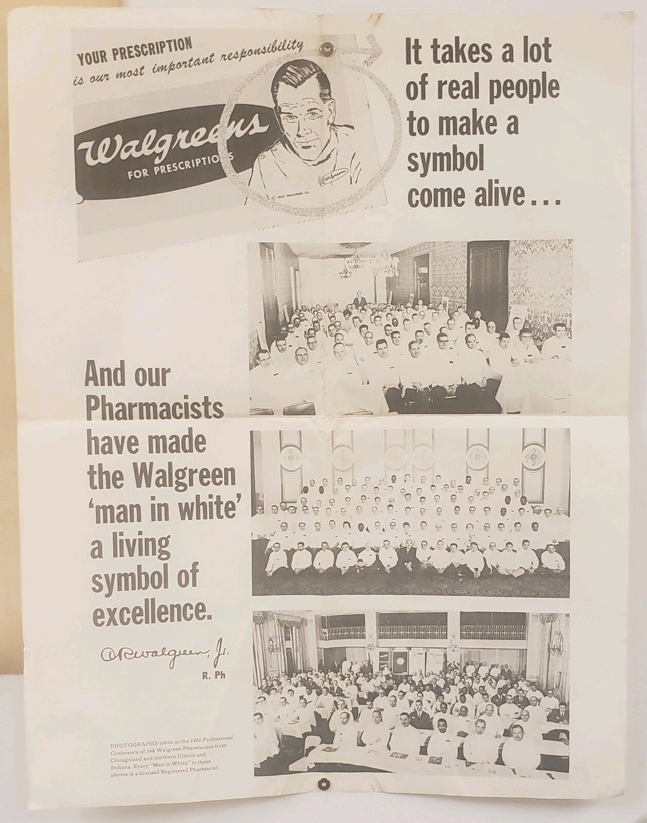 PHARMACY HISTORY WALGREENS CHICAGOLAND CHICAGO IN POSTER 1965 AFRICAN AMERICAN