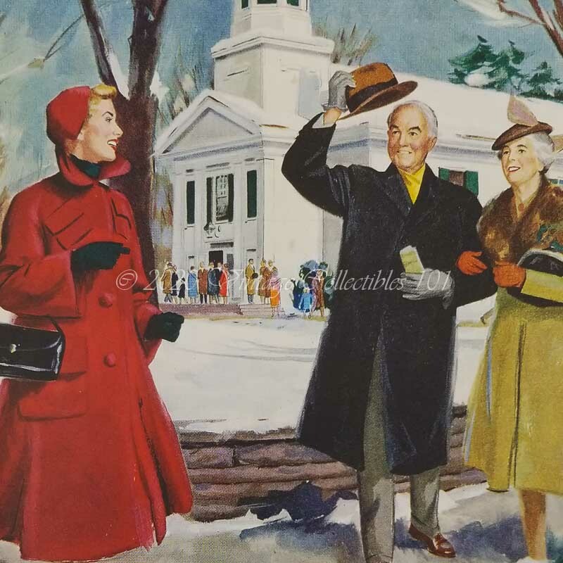 1952 Dow Chemical pharmaceutical drugs winter terrier photo art decor print ad