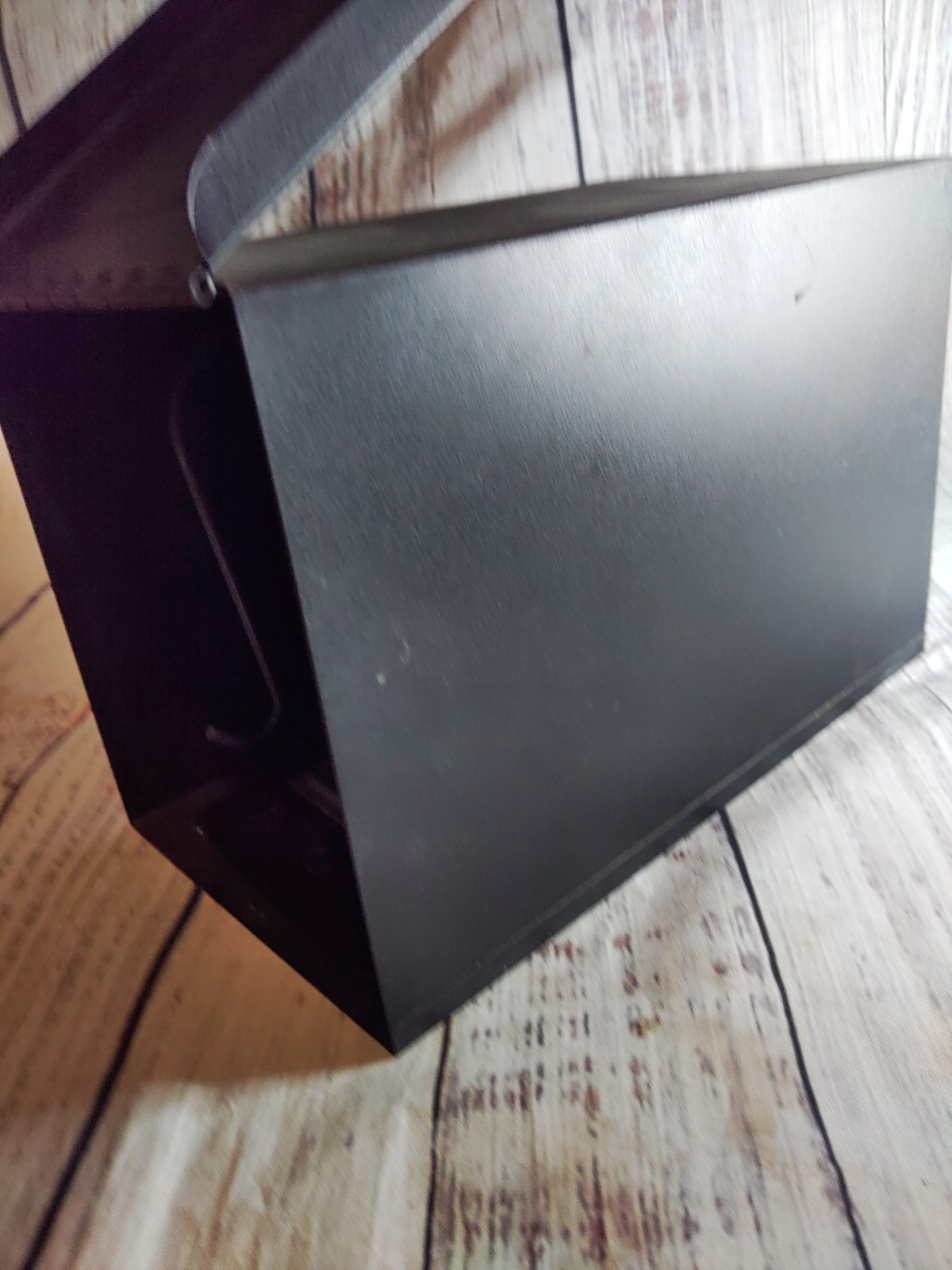 Vintage Black Metal Drugpak Rx Prescription Record File Pharmacy Box, Apothecary
