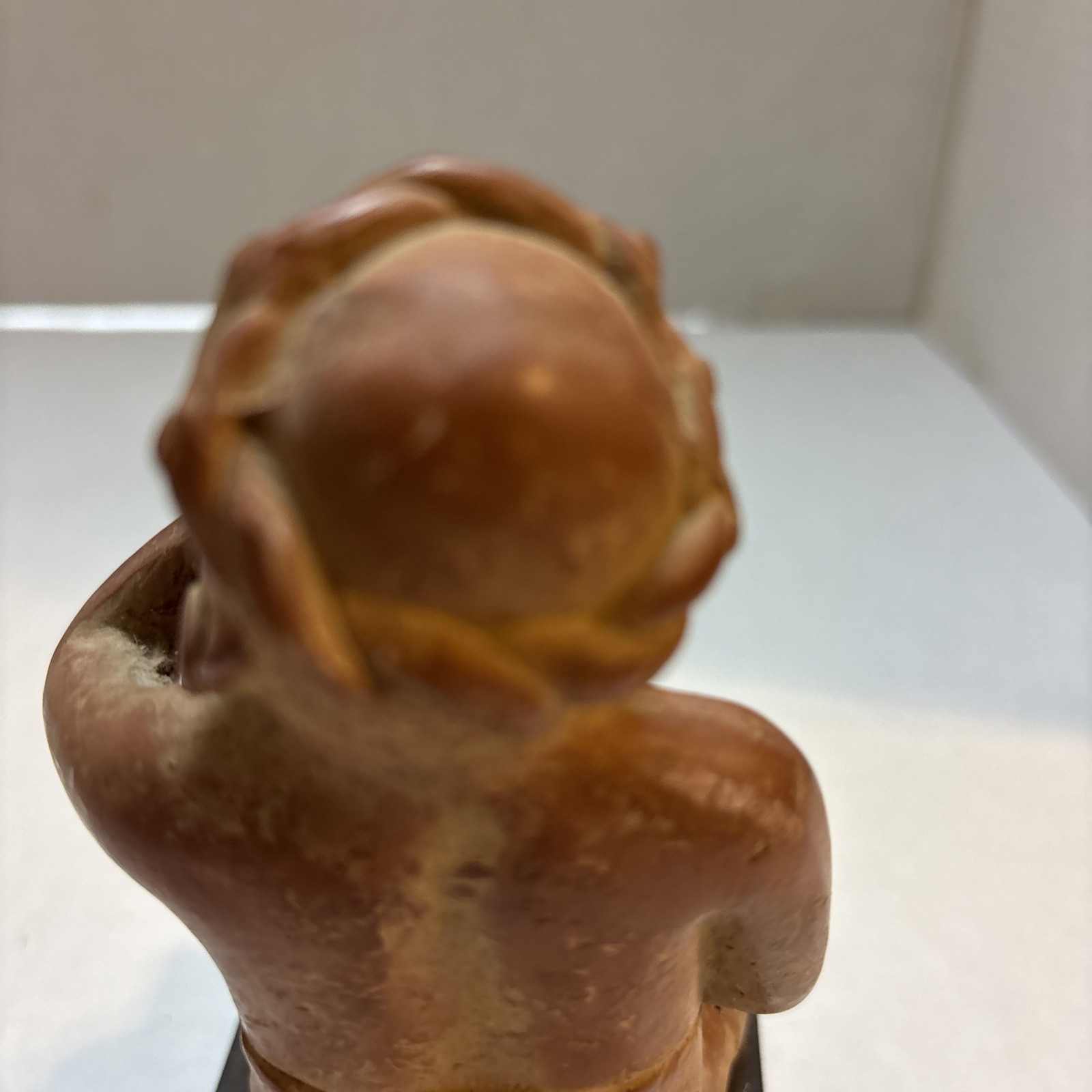 Vtg Portrait Of Anxiety/Depression Etrafon Promo Clay Figurine Mexico ca 800 AD