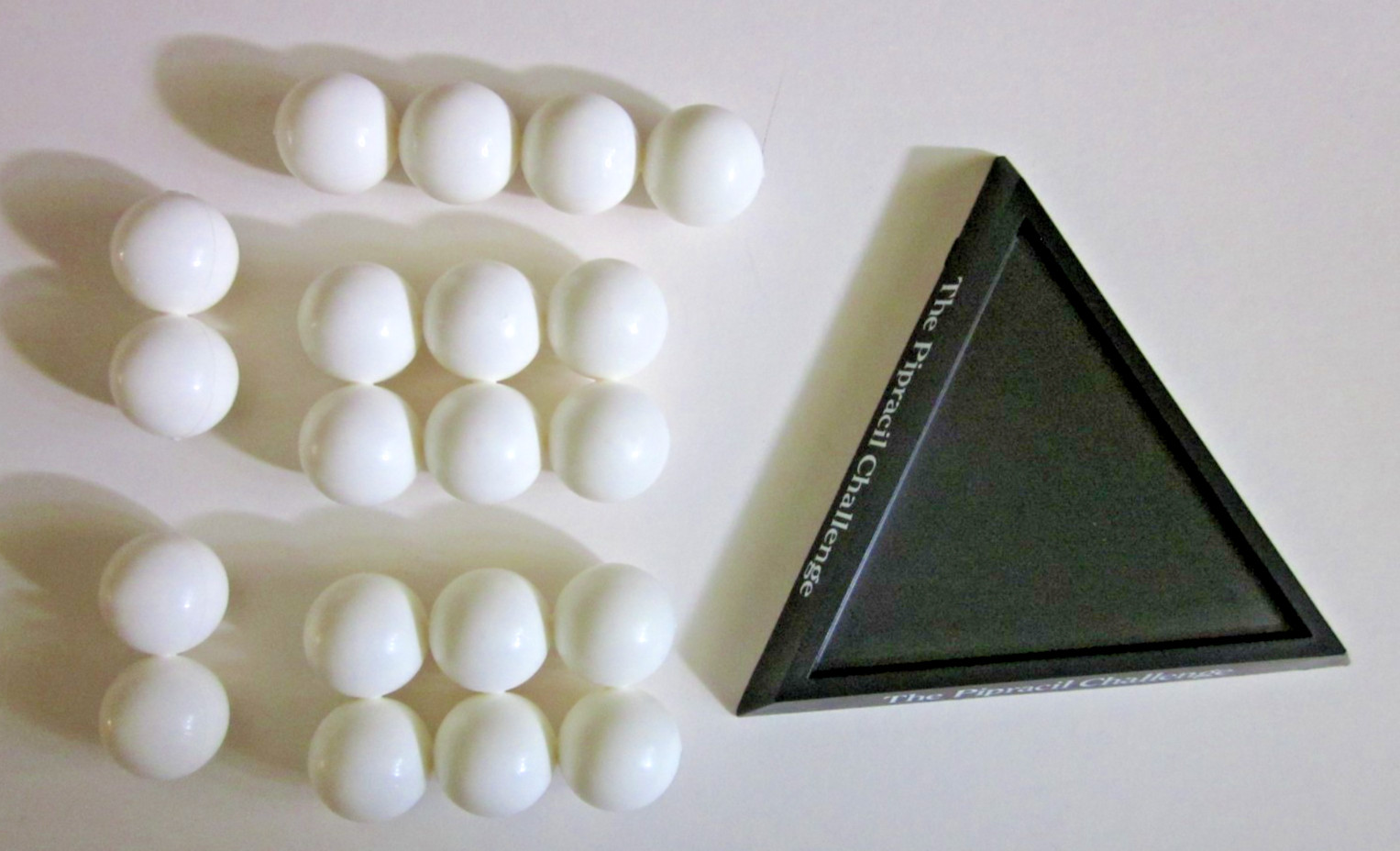Vtg Medical Advertising Puzzle Stacking Balls Pyramid 1986 Pipracil Challenge