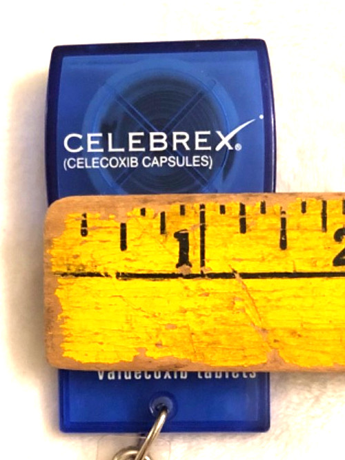 Vtg Pfizer Celebrex Bextra Badge Reel ID Card Holder w/ Clip Drug Rep Promo HTF