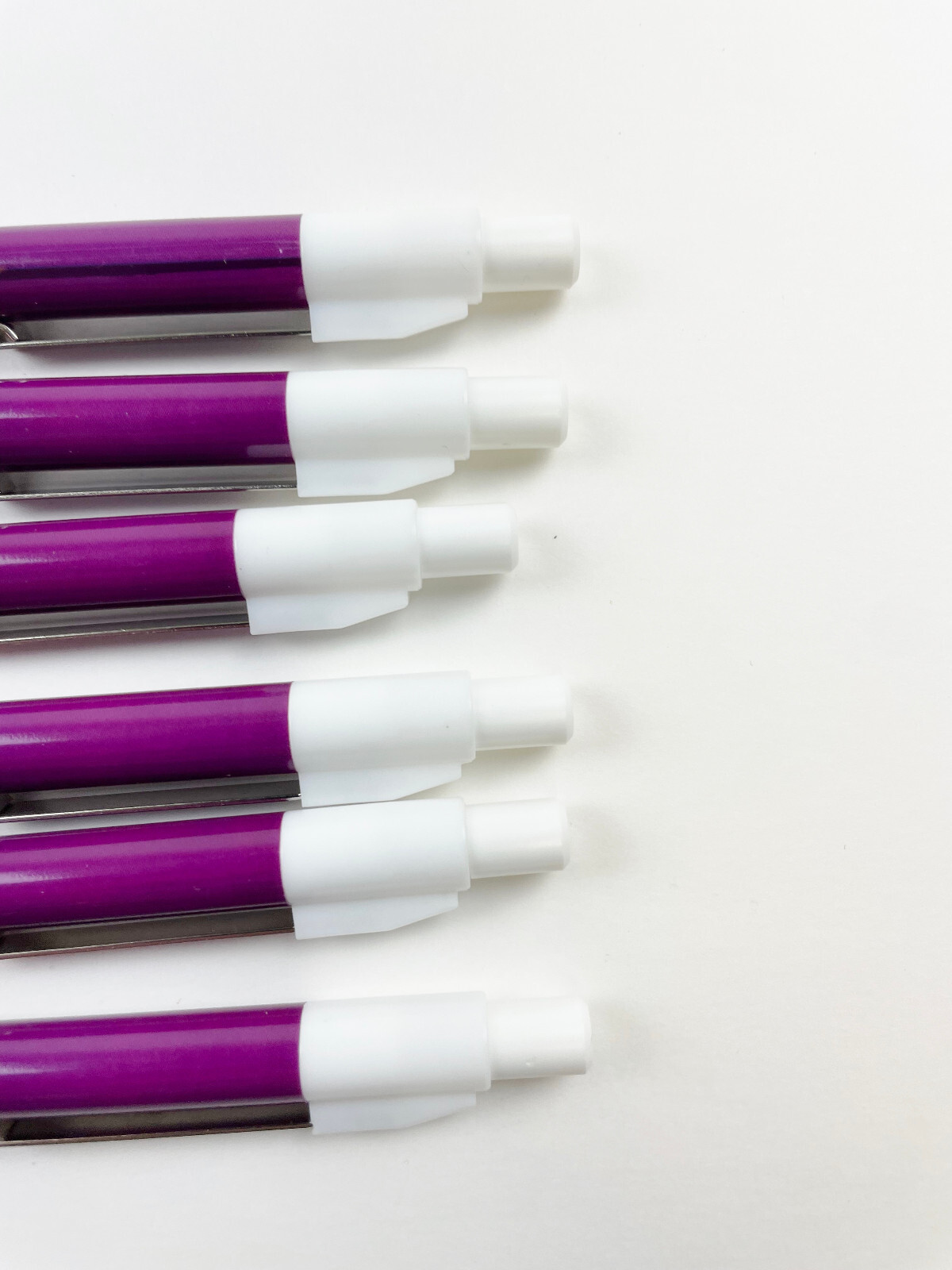 6 BIAXIN PENS – PLASTIC – BLACK INK – PHARMACEUTICAL GIVE-AWAY – NEW OLD STOCK