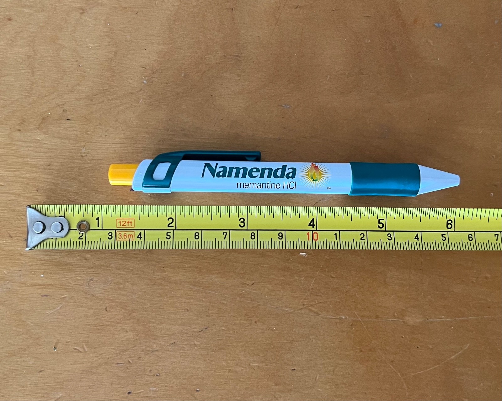 Drug Rep Click Pen Namenda Memantine HCl Ballpoint Pen Pharmaceutical Black Ink