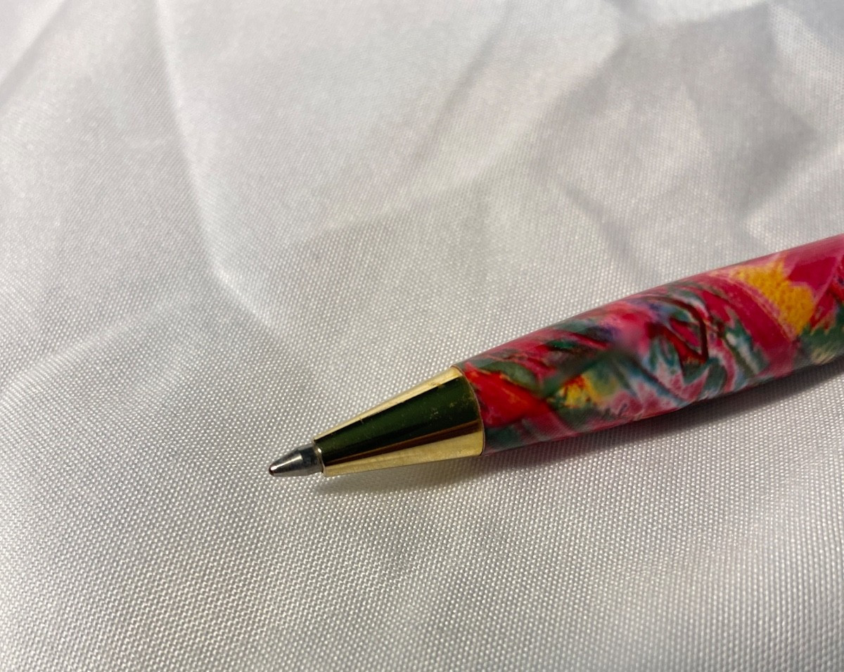 Colorful Swirl Norvasc Metal Pen Drug Rep Pharmaceutical Promo Advertising