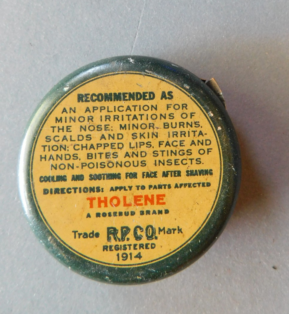 Vintage Tin – Tholene salve / balm – – by Rosebud Perfume Co