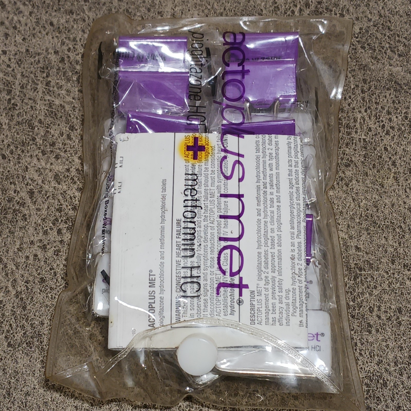 10 Drug Rep ACTOPLUS MET Pharmaceutical Small Binder Clips New! NOS