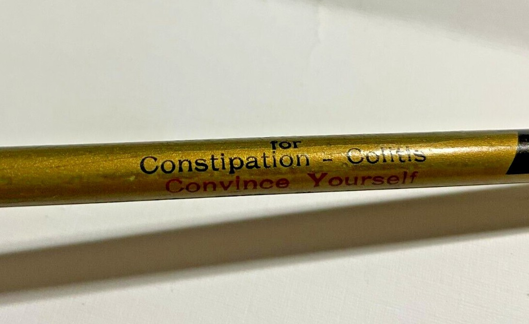 EVANSTON IL Otis Glidden ZYMENOL YEAST CONSTIPATION Advertising Pencil 1930s