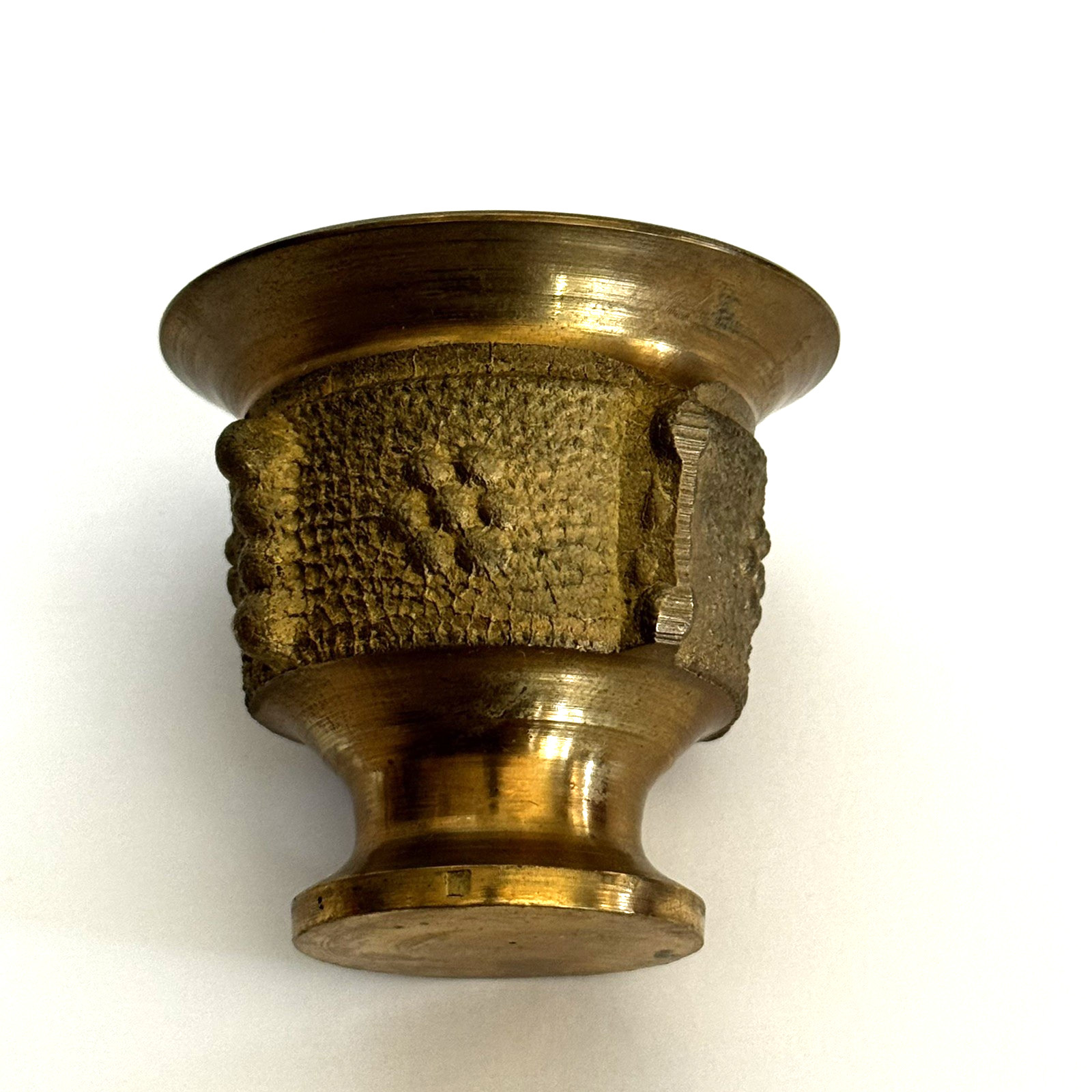 Vintage Cast Brass Small Pharmaceutical Mortar Bowl Apothecary Cup