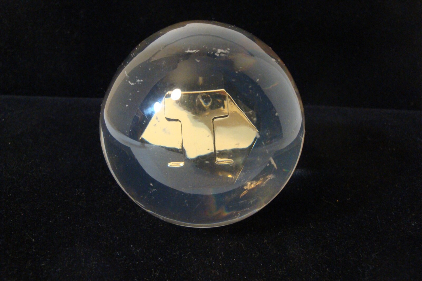 Inderal Ayerst prescription paperweight acrylic used 3 inch diameter