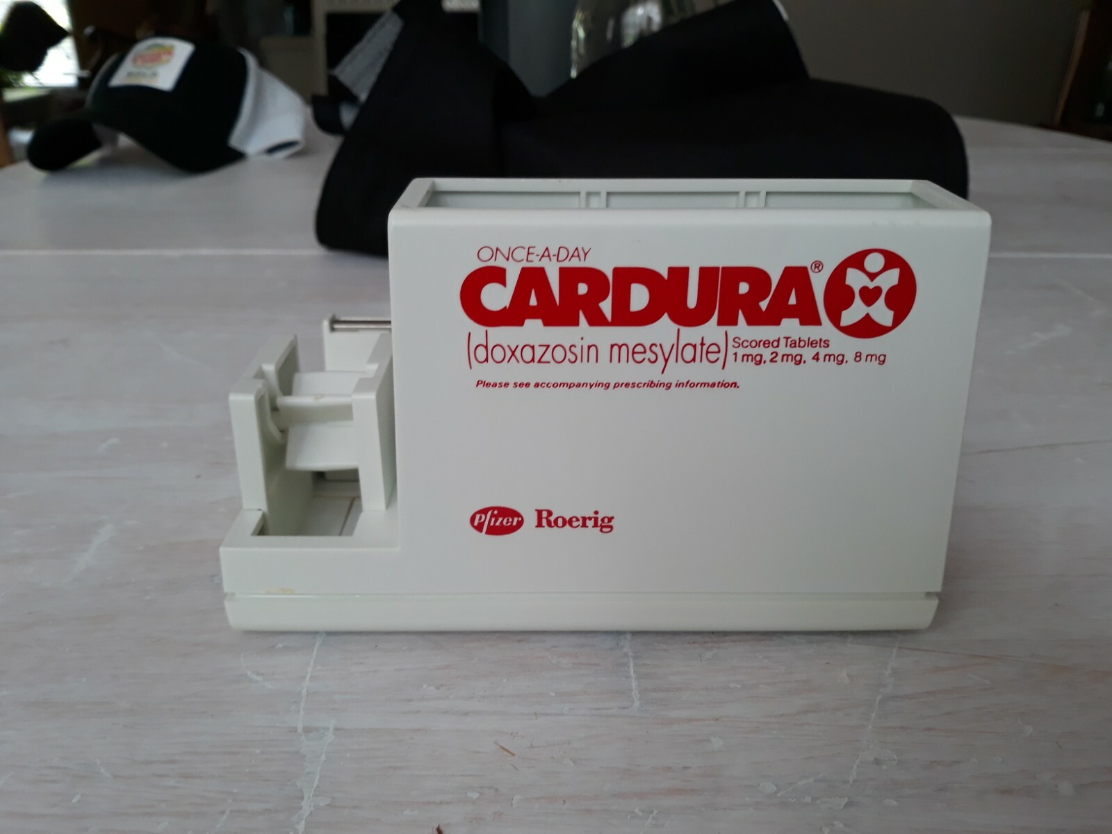 Cardura Drug Rep Table Desk Top Pen Holder & Tape Dispenser