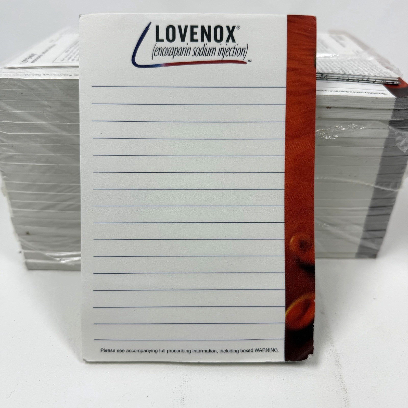 NEW Lovenox Drug Rep Pharmaceutical Stationary Notepads Post-it 4×6 40 pack