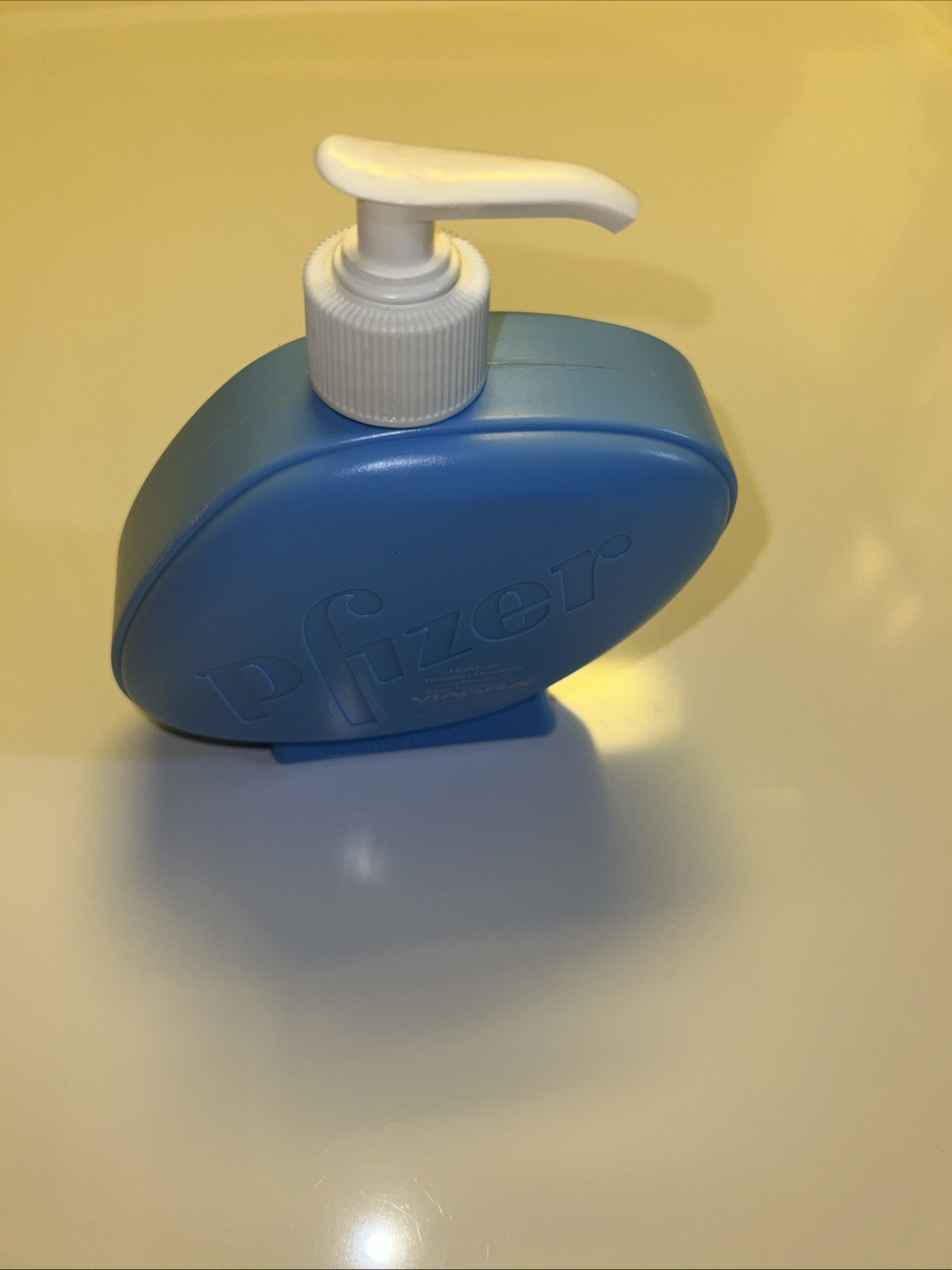 New! Pfizer Viagra Soap Dispenser Plastic 10oz Bottle Pharmaceutical Blue Pill!