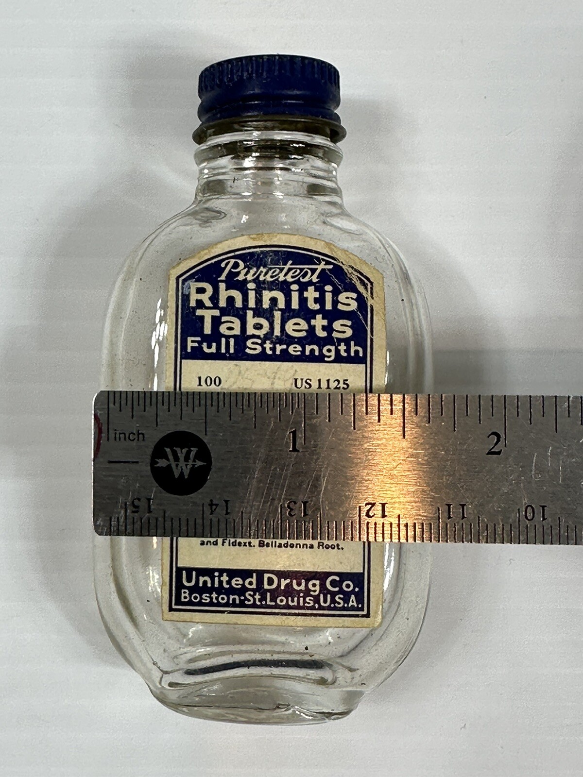 Antique Puretest Rhinitis Tablets Full Straight United Drug Co Sold At Rexall