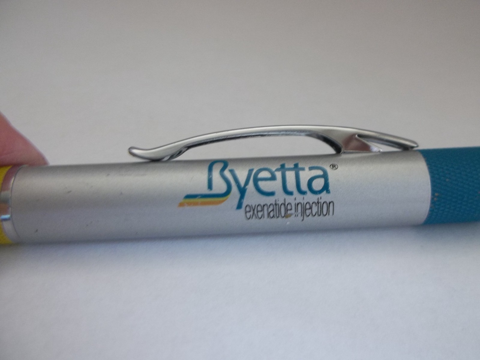 BYETTA Pharmaceutical Promo Pens – Medium Weight Metal – Untested