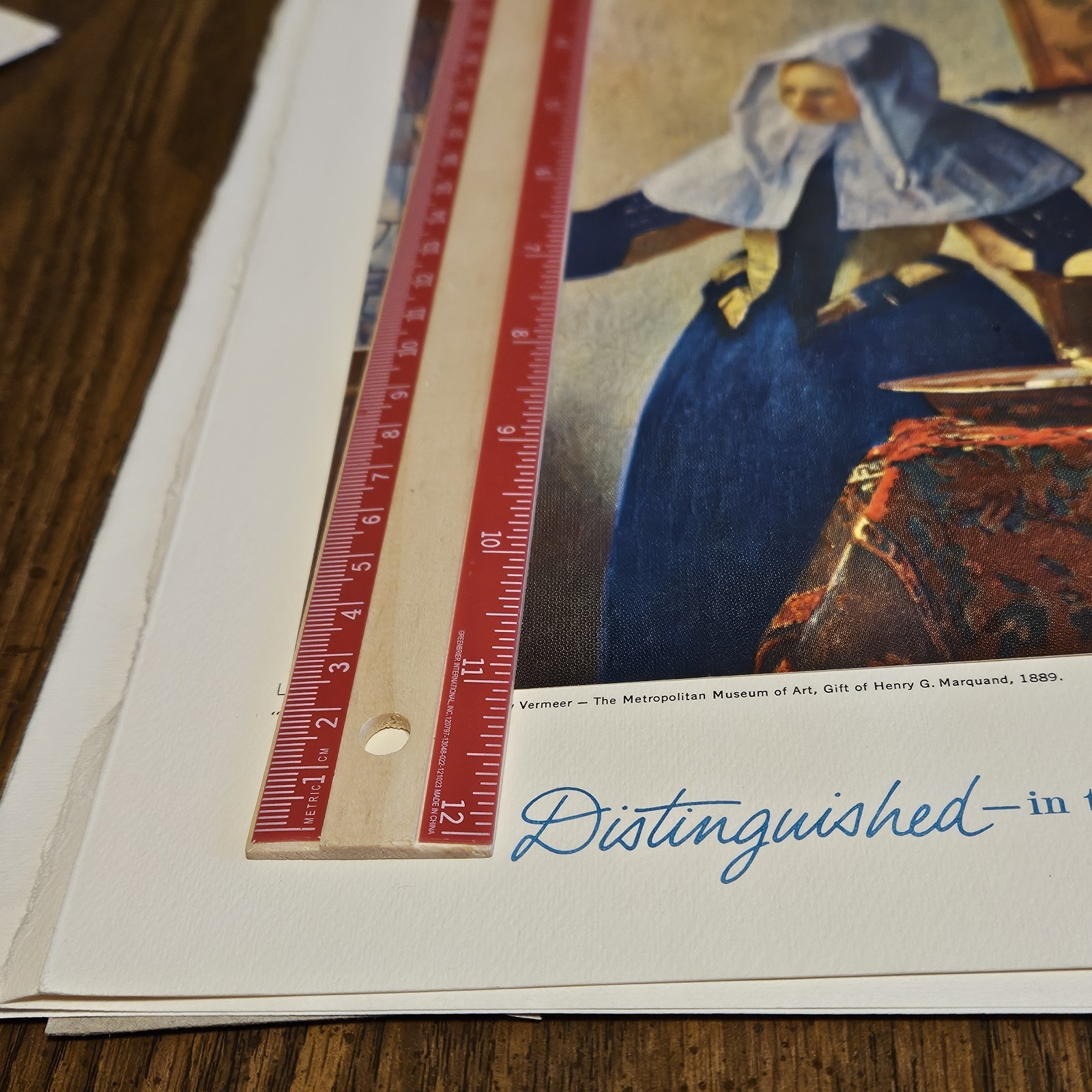 Vtge 1960s Medical Ephemera Renese Art With Letter Advertising Pfizer Vermeer