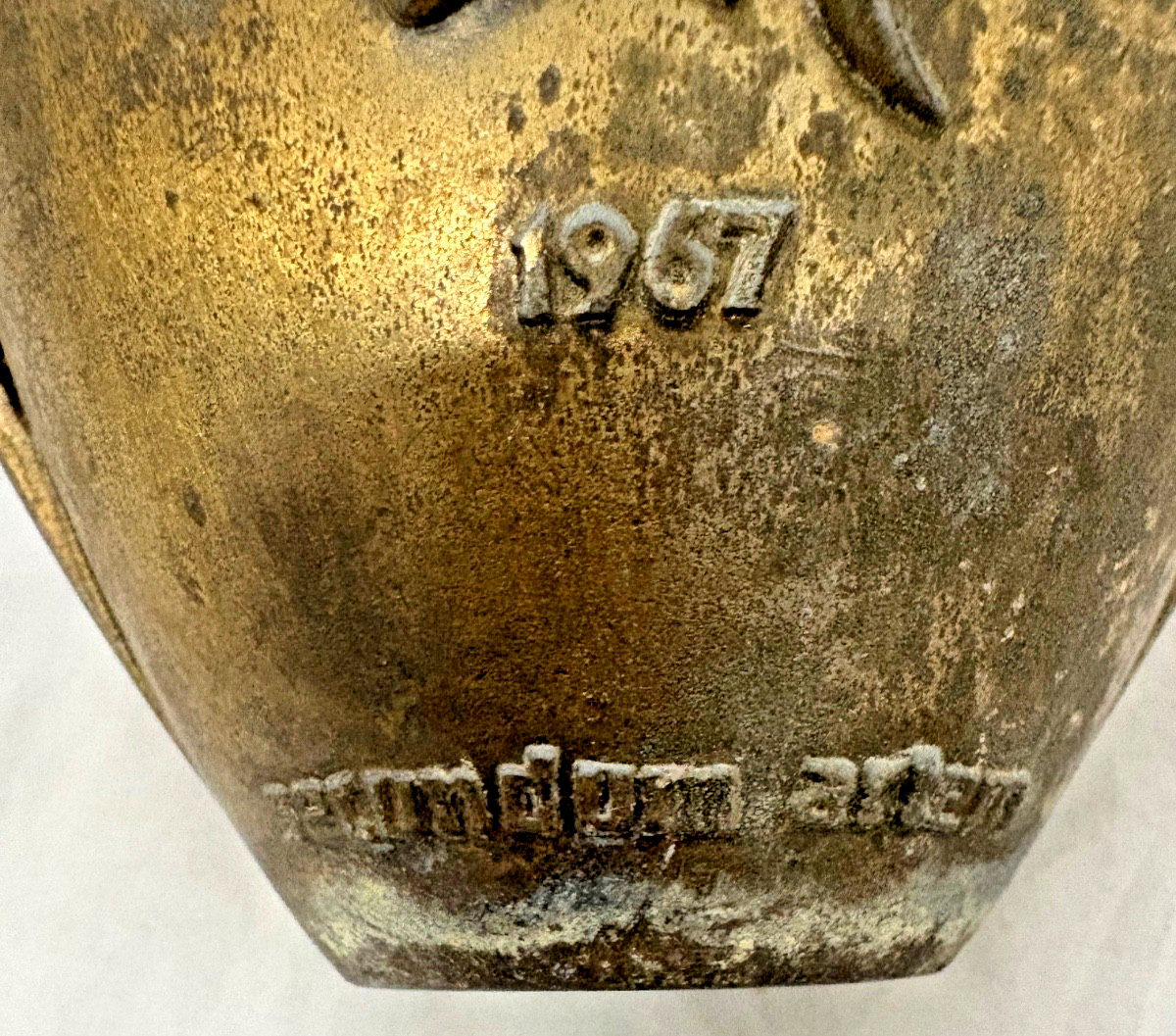 Pharmacy Class 1967 A.D. RX SECUNDUM ARTEM MORTAR PESTLE APOTHECARY Metal Brass