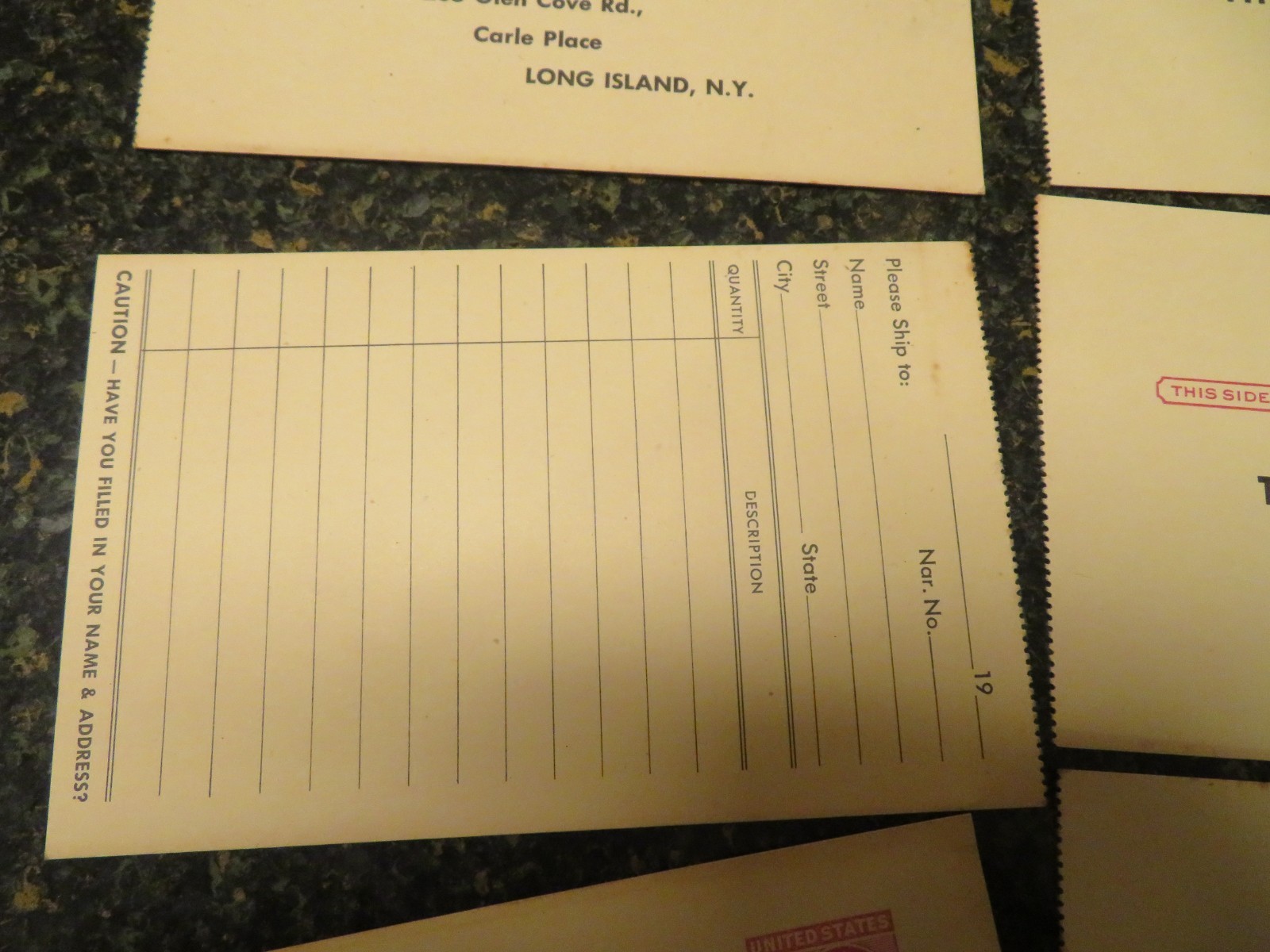 1950s LOT 6 The Upjohn Company Drug Order Unused Postcards 2 CENT STAMP