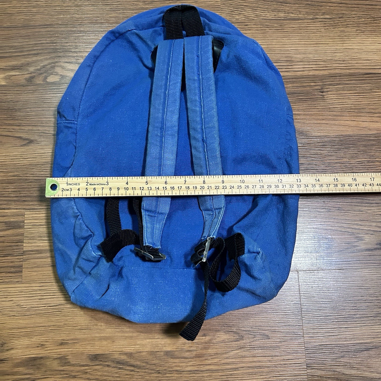 Vintage Zoloft Pharmaceutical Drug Rep Promotional Backpack Canvas Logo Blue