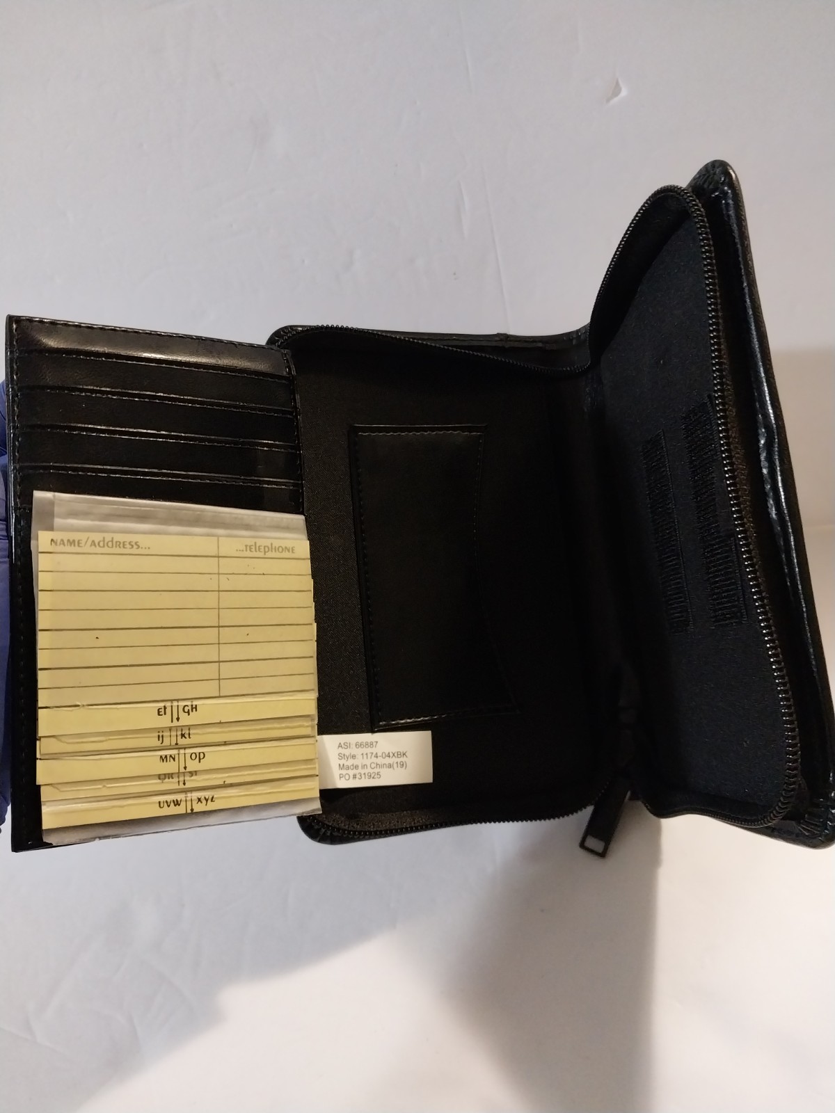 Levaquin Pharmaceutical Advertising Zippered Organizer Business Card Portfolio
