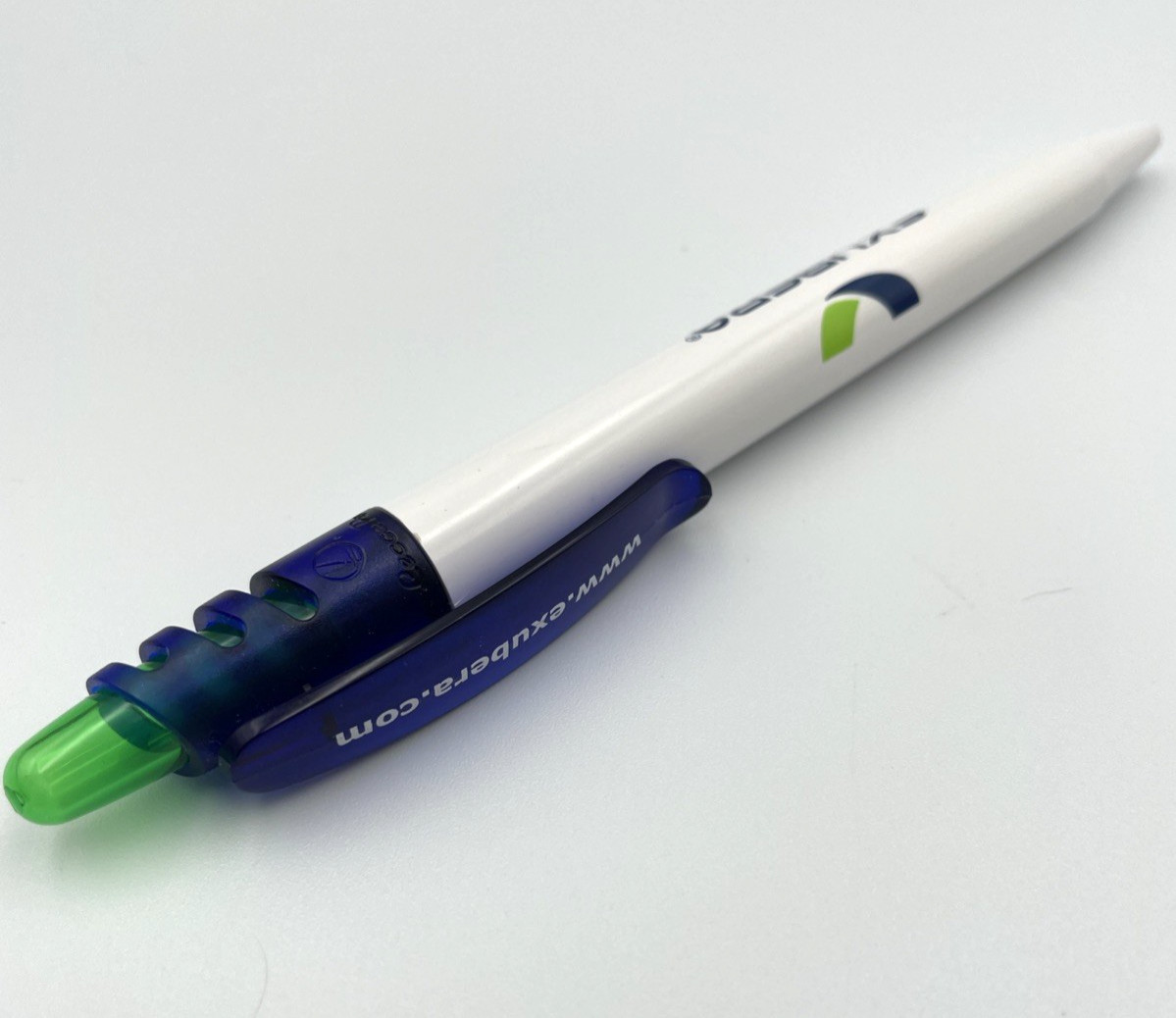 Pfizer EXUBERA Collectible Drug Rep Click Pen Blue White Green