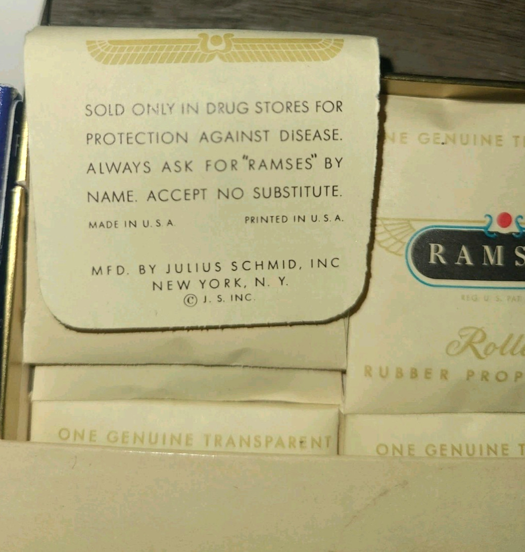 Vtg condoms, mixed lot – Ramses, Fourex Natural Skins, Seal tite prophylactic