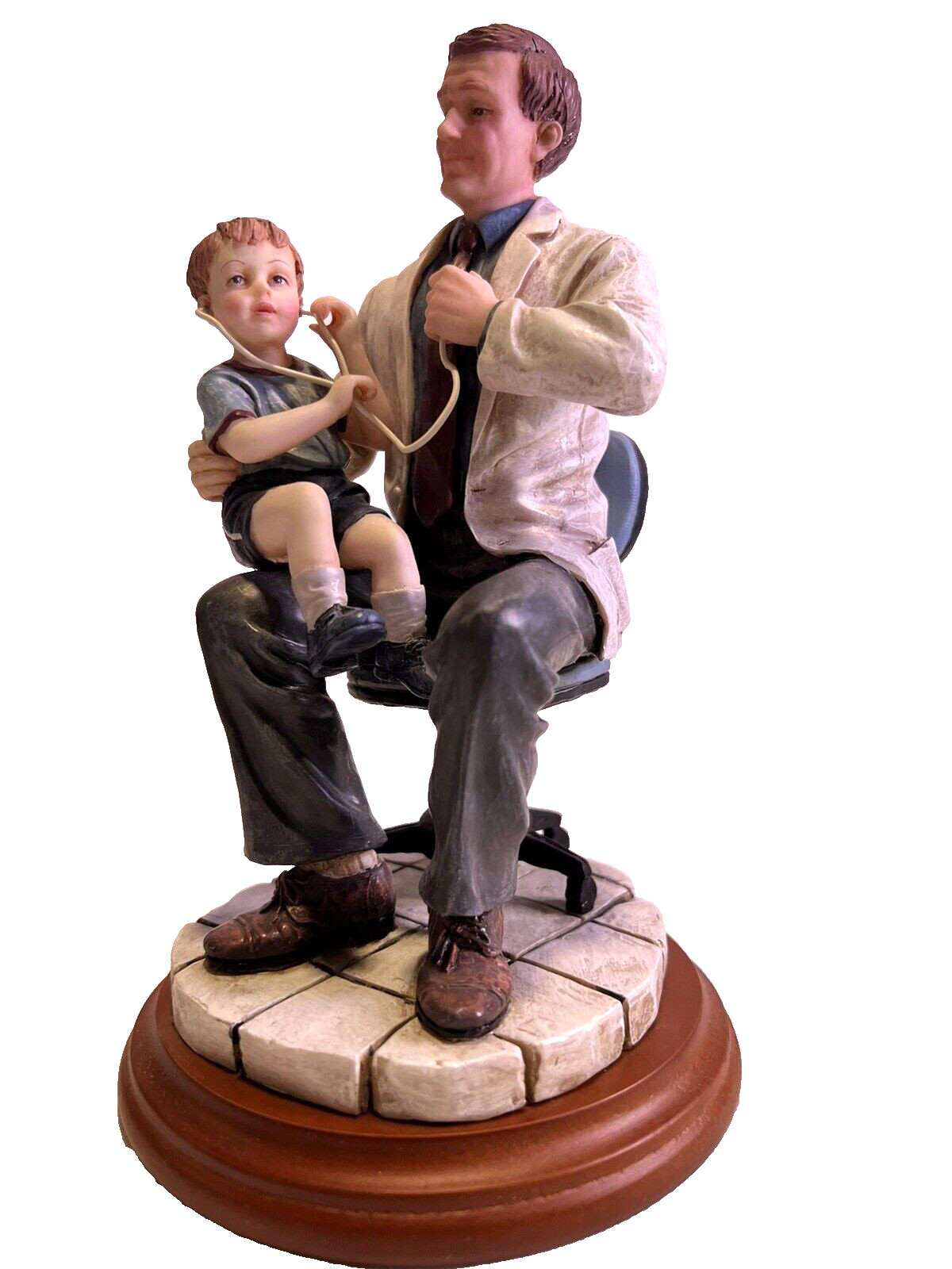 Vanmark Masters of Miracles Doctor Figurine Pediatrician Medical Sculpture 1998