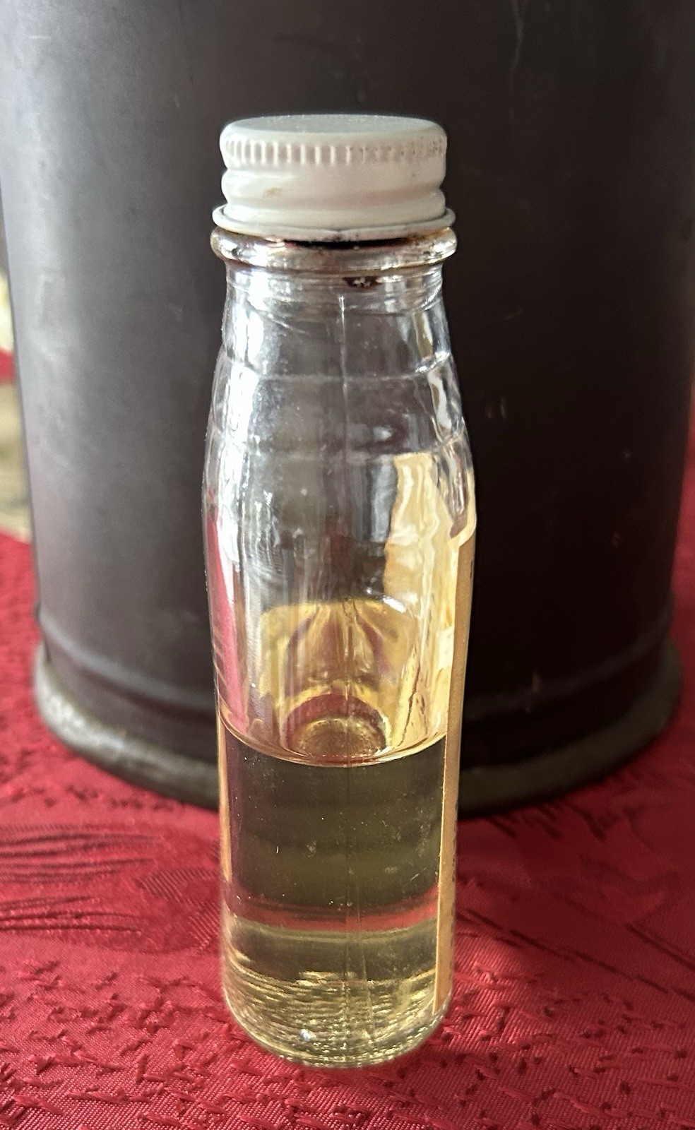 RARE vintage 1950s REXALL PHARMACY Glass Glycerin bottle MEDICAL, Paper Label