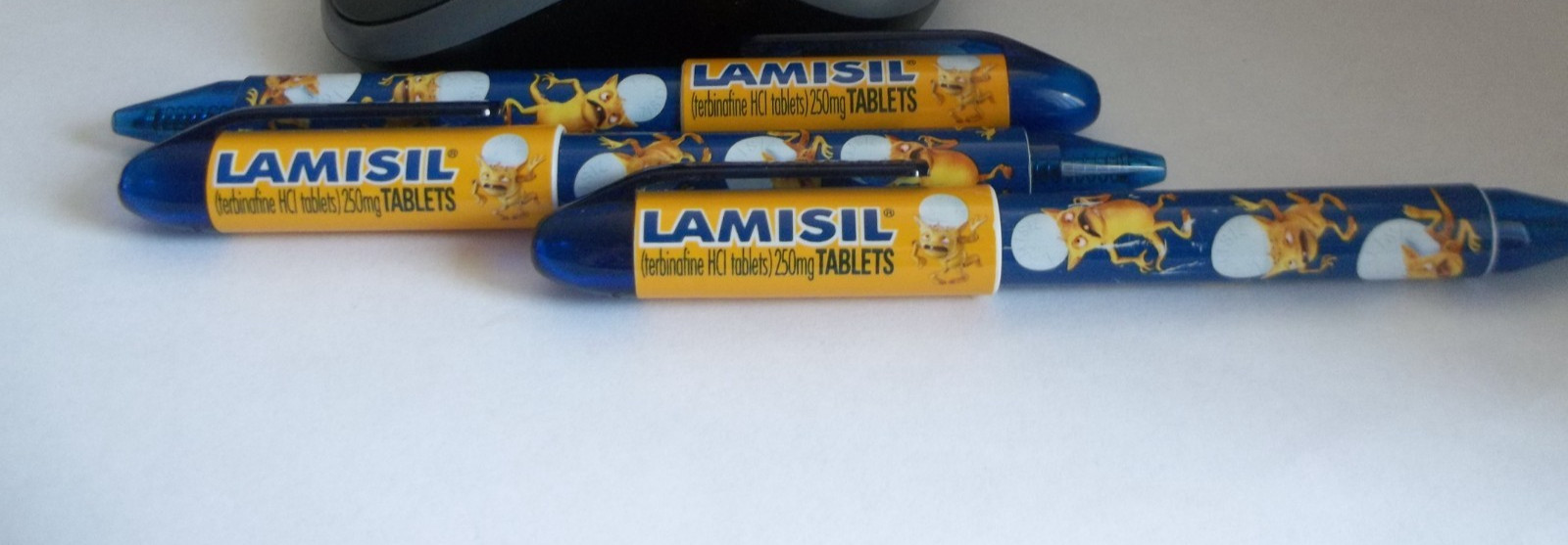 Lamisil Pharmaceutical Promo Pens – Medium Weight Plastic – Lot of 3 – Untested