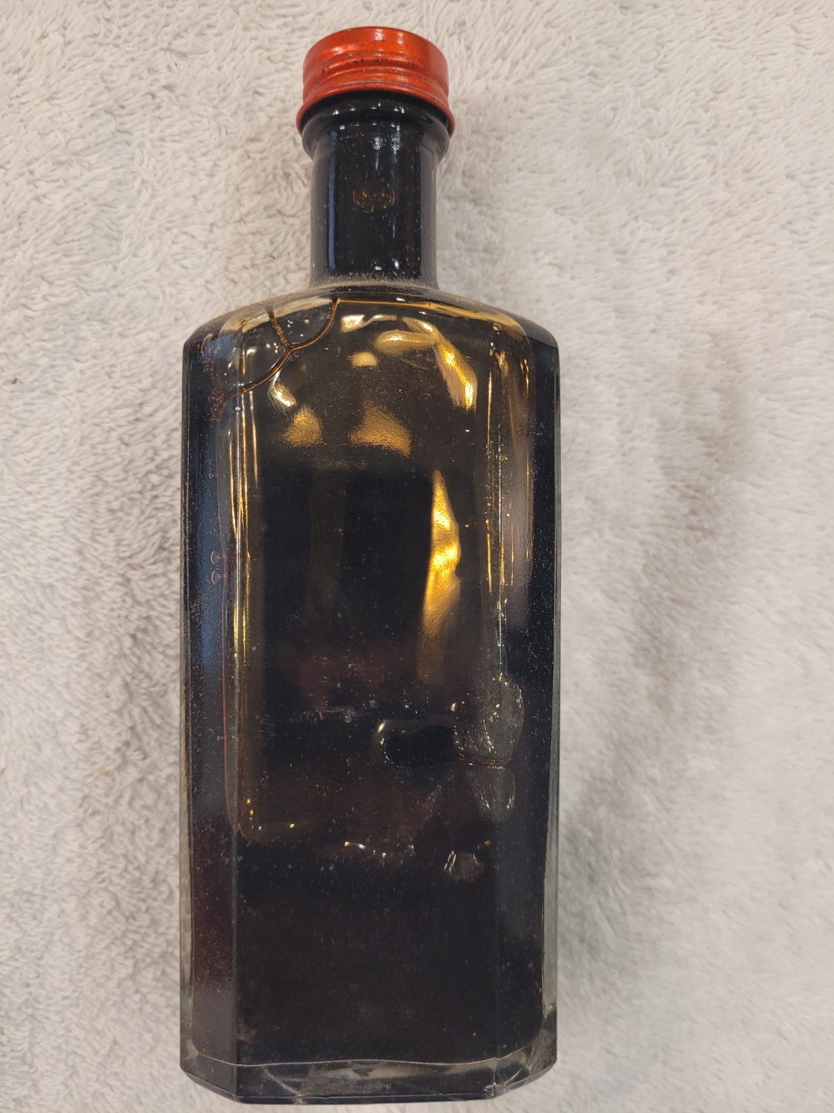 Vintage DeWitt’s Creosant Cough Syrup Bottle w/ Box Insert Paperwork Pharmacy Ad