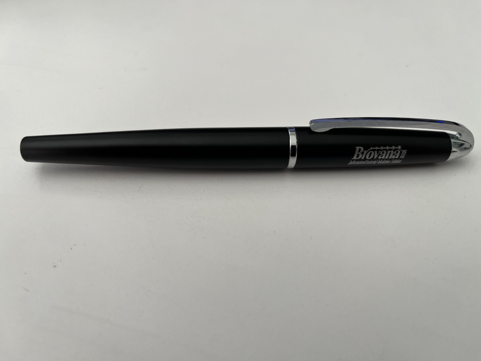 New Brovana Pharma promo pen. All Metal black w chrome beauty! Blk ink.