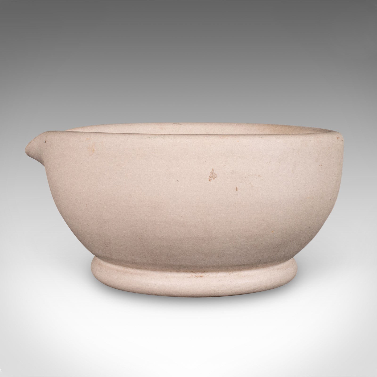 Large Antique Mortar & Pestle, English, Ceramic, Beech, Apothecary, Edwardian
