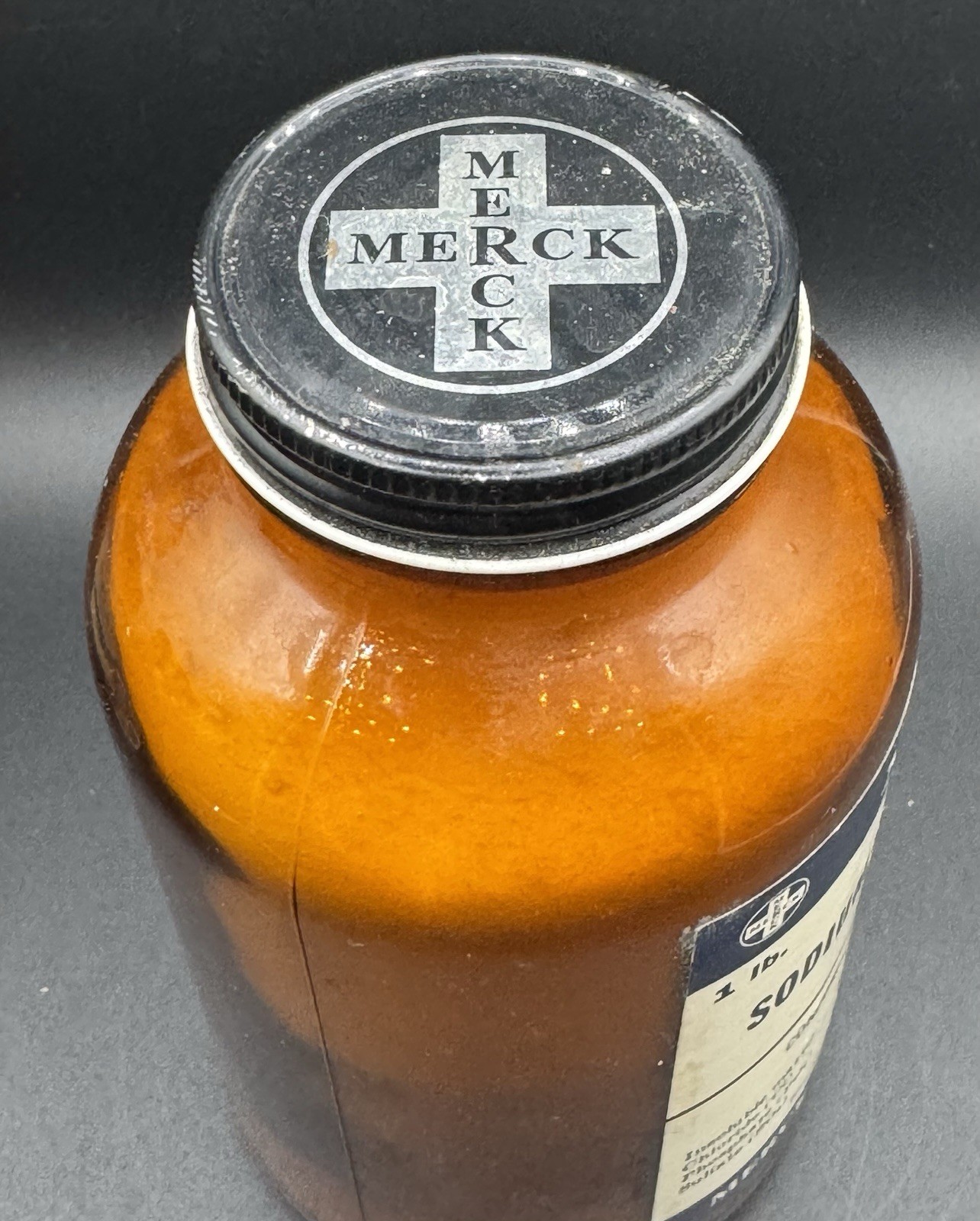 Rare Antique Pre-1920’s Merck Sodium Borate Powder Practically Full