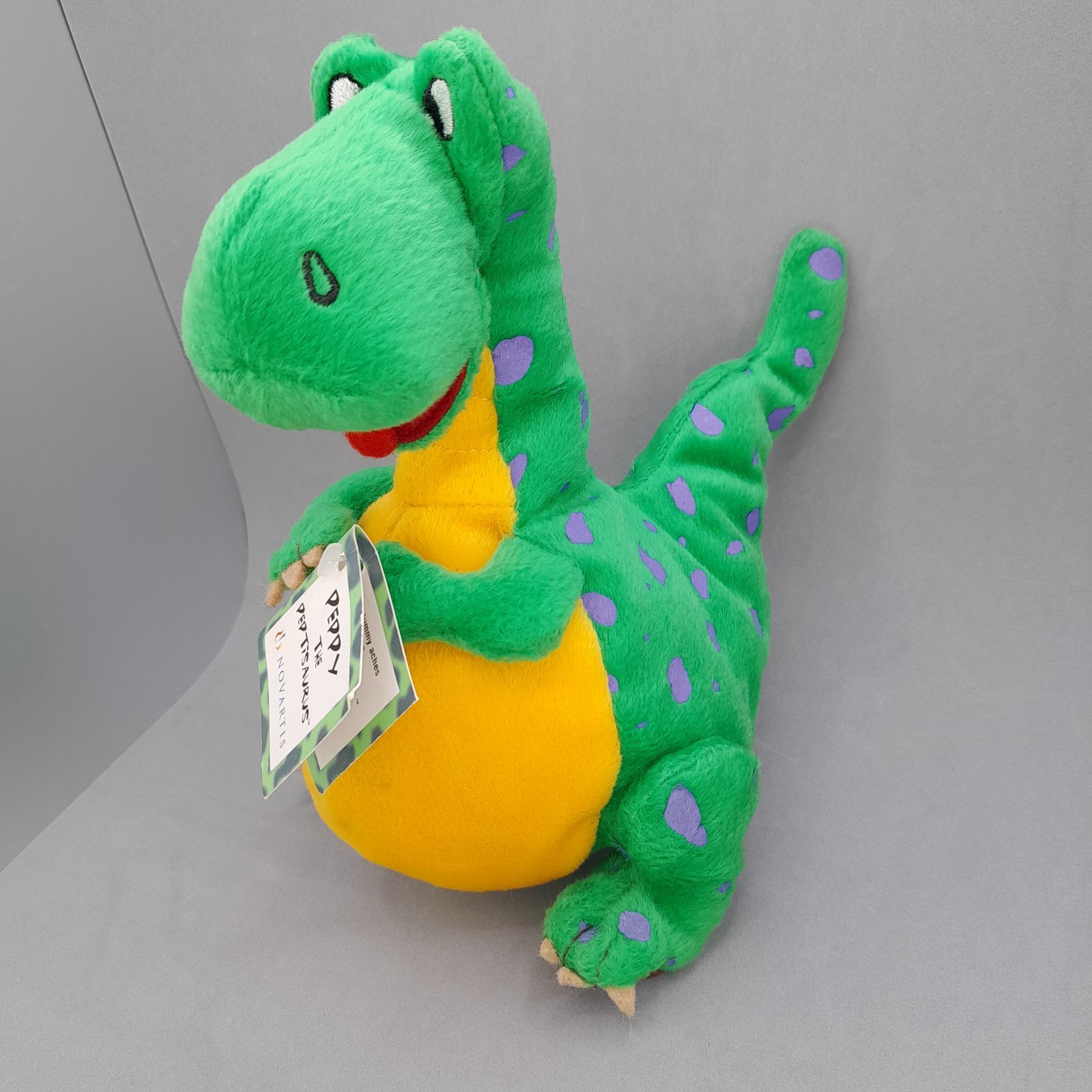 Peppy the Peptisaurus 8” Dinosaur Plush Green Toy New With Tags
