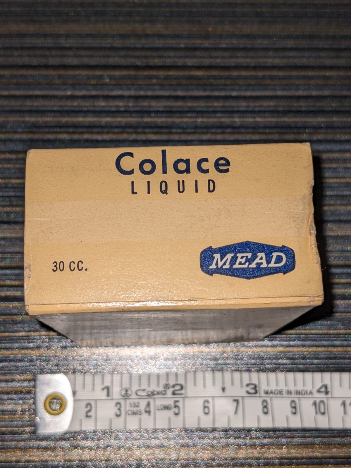 Vtg Mead Johnson Colace Liquid 30cc Box NOS Original Unopened Movie Prop