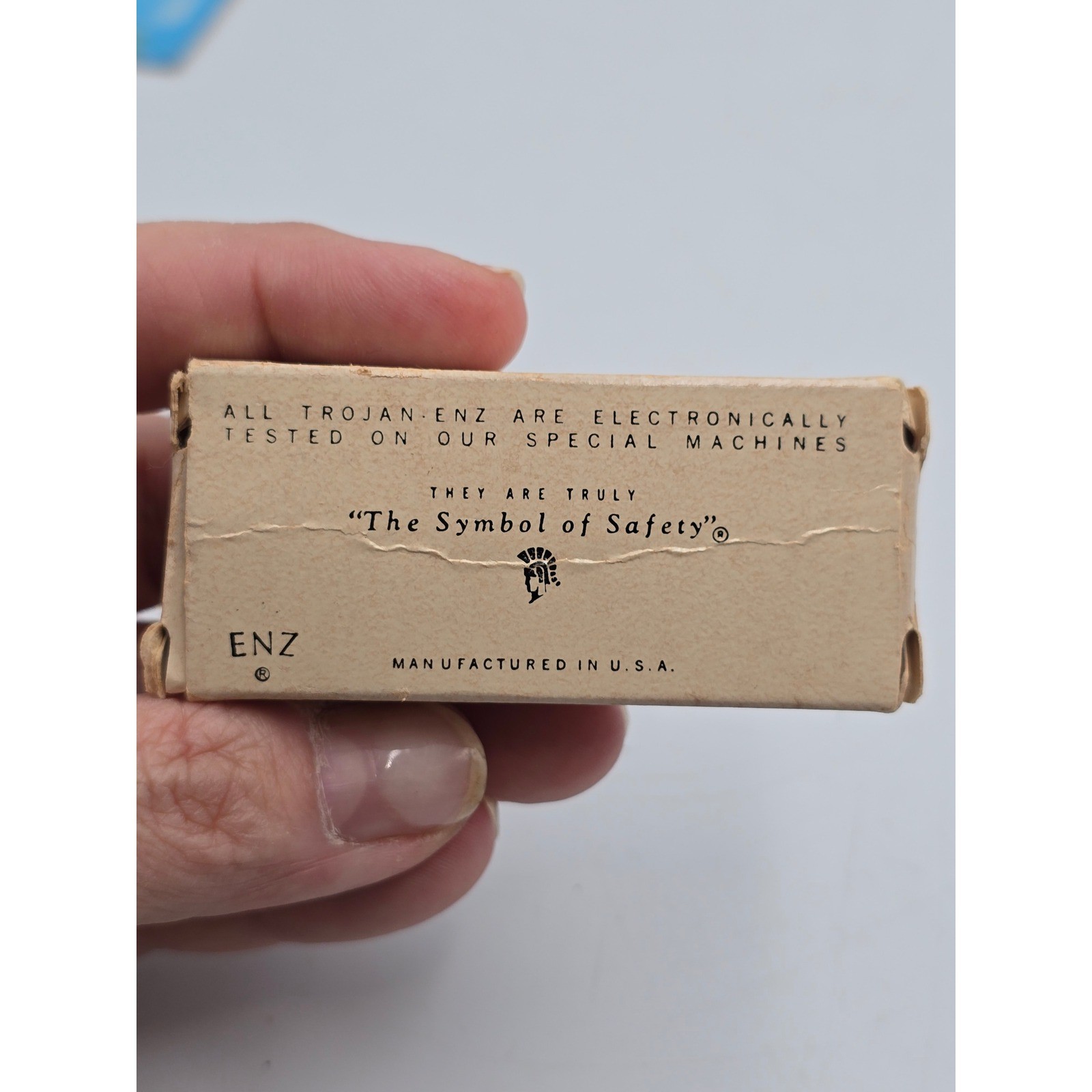 Trojan Enz Vintage Prophylactics Box No 100 Historical Collectible