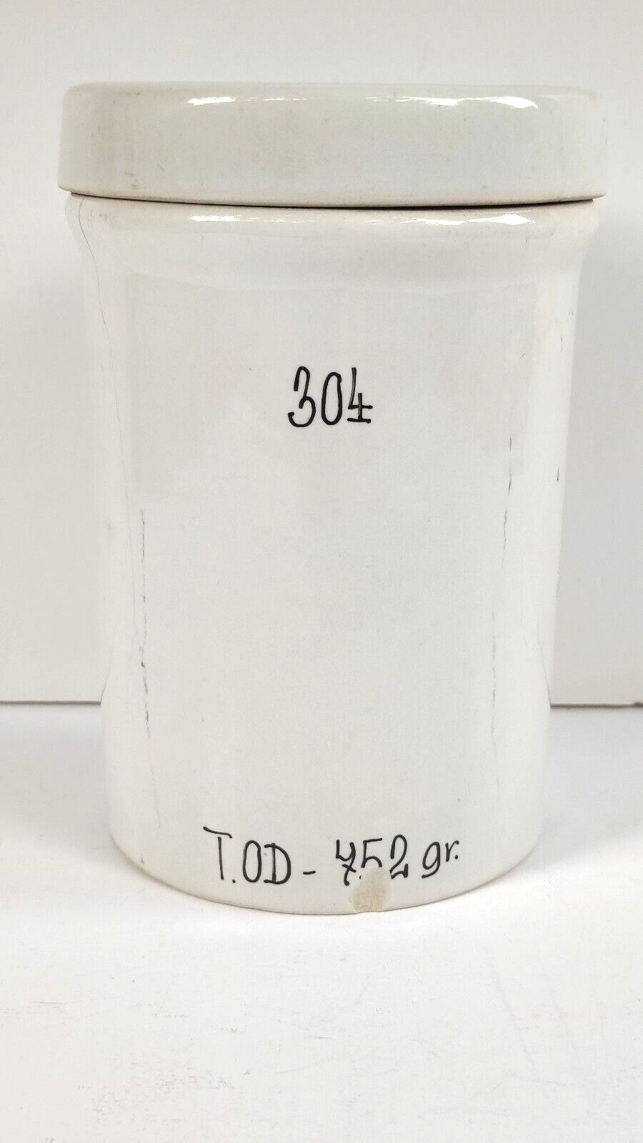 DITMAR-URBACH Czeshoslovakia Glazed Ceramic Apothecary Jar, ICHTHYOLUM, 1930’s