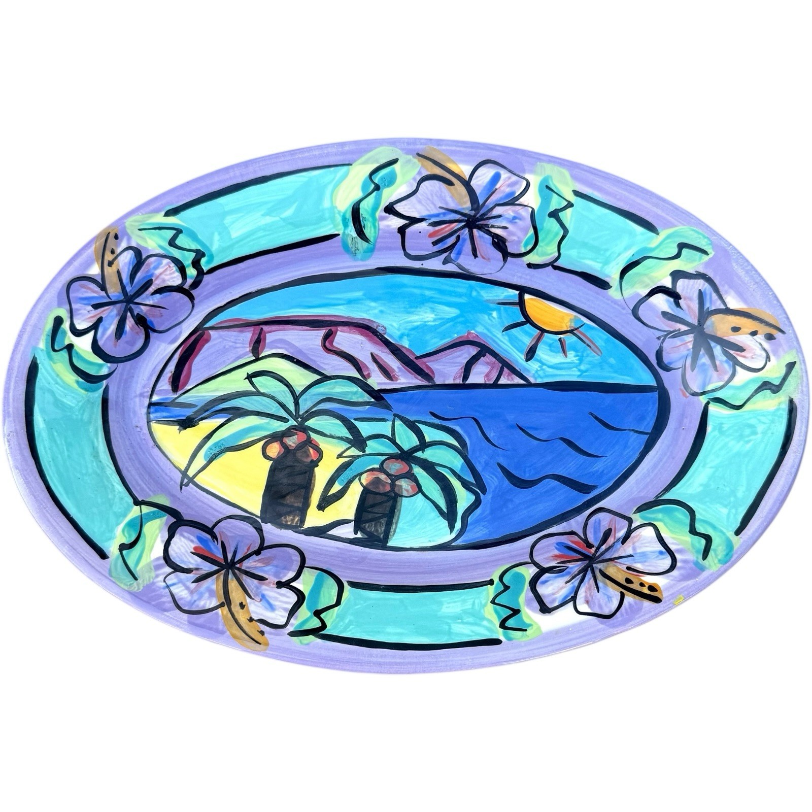 Agouron Pharmaceuticals 2001 Presidents Club Nevis Collectible Rare Fish Platter