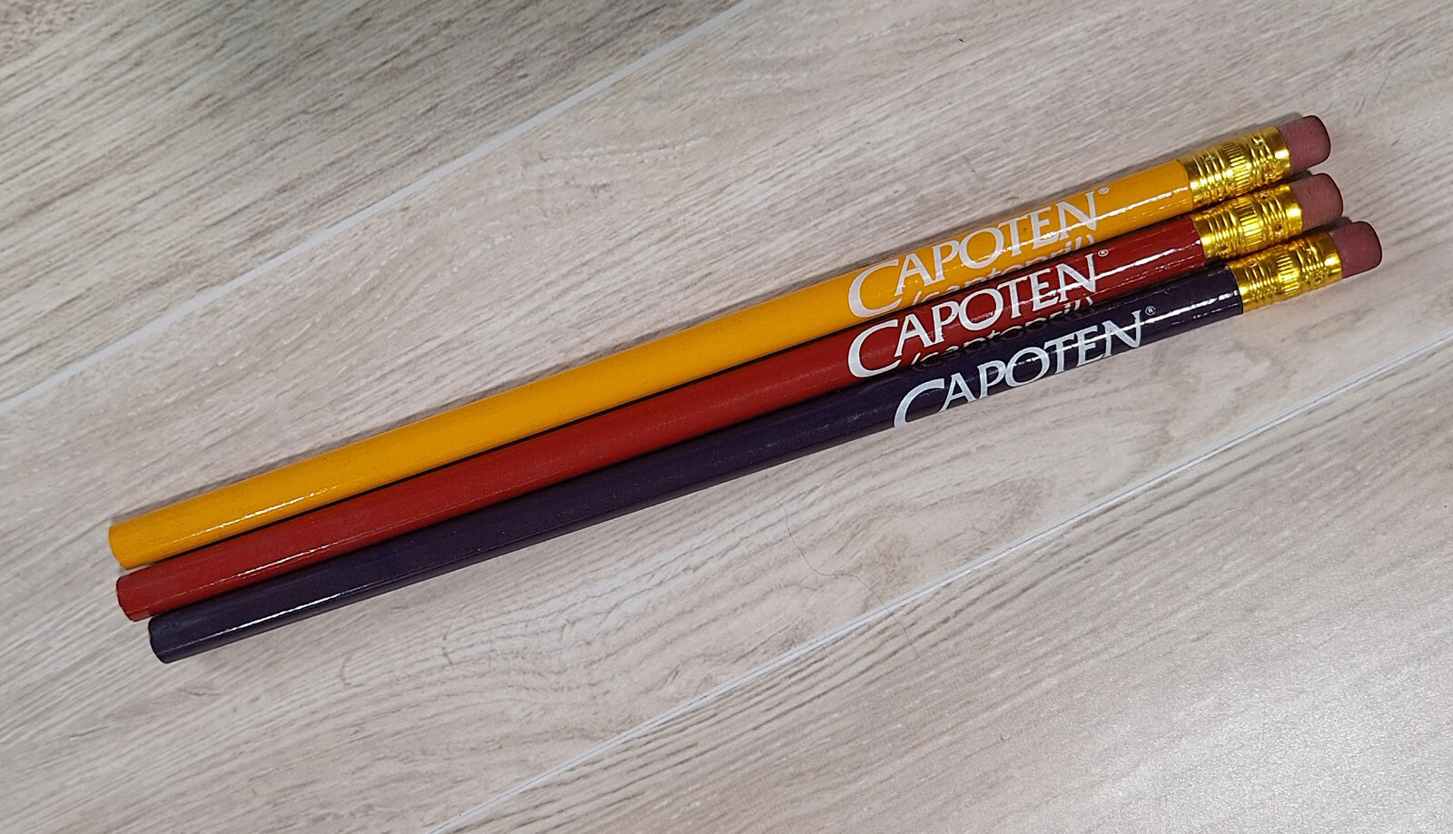 Capoten Captopril Tablets Pencils Set of 3 Pharmaceutical Drug Rep Advertising