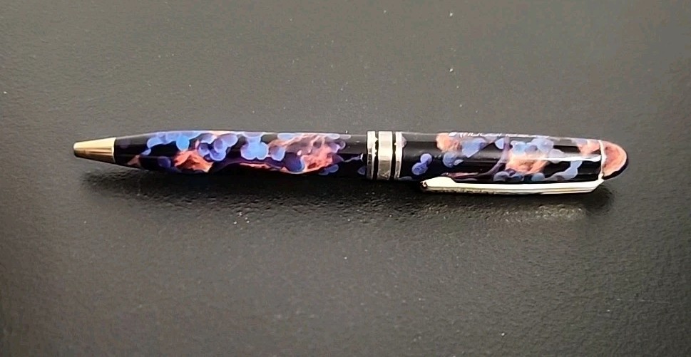 Rare Vintage Metal Diflucan Pharmaceutical Drug Rep Pen Beautiful Colors Used