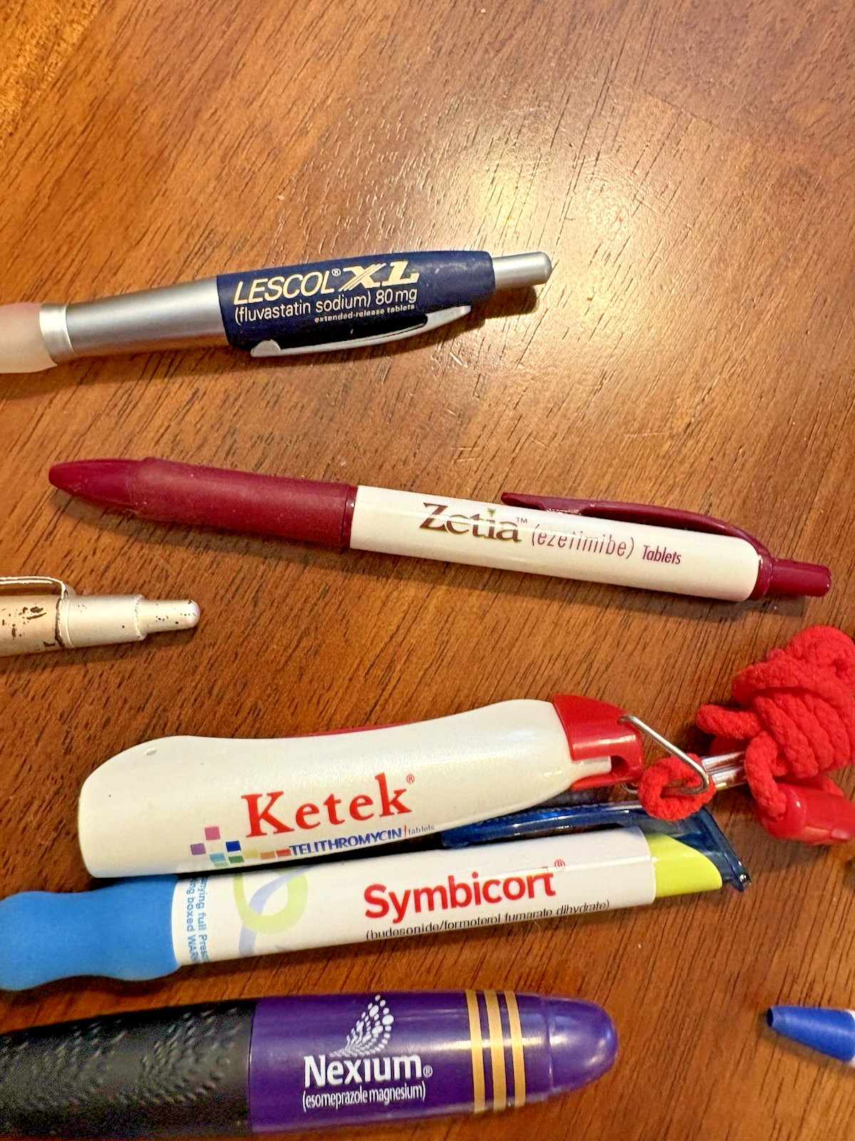 Lot 58 Metal and Plastic Pharmaceutical Drug Rep Pens Medical Collectibles
