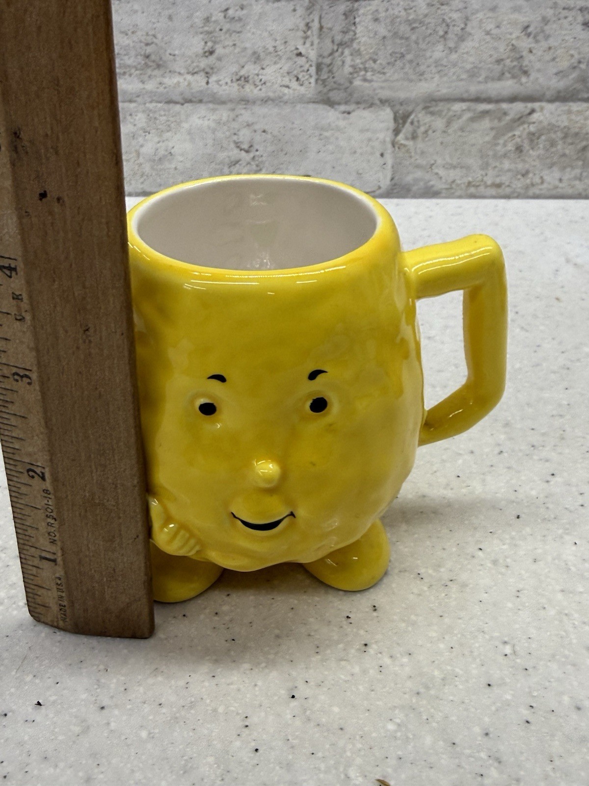 Vintage Actos Family Pharmaceutical Drug Rep Mug Pancreas Character Yellow